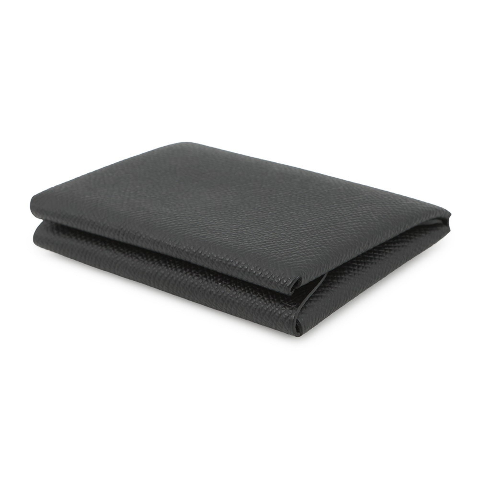 Hermes Black Epsom Leather Coin Purse/Coin Case (Pre-Owned)
