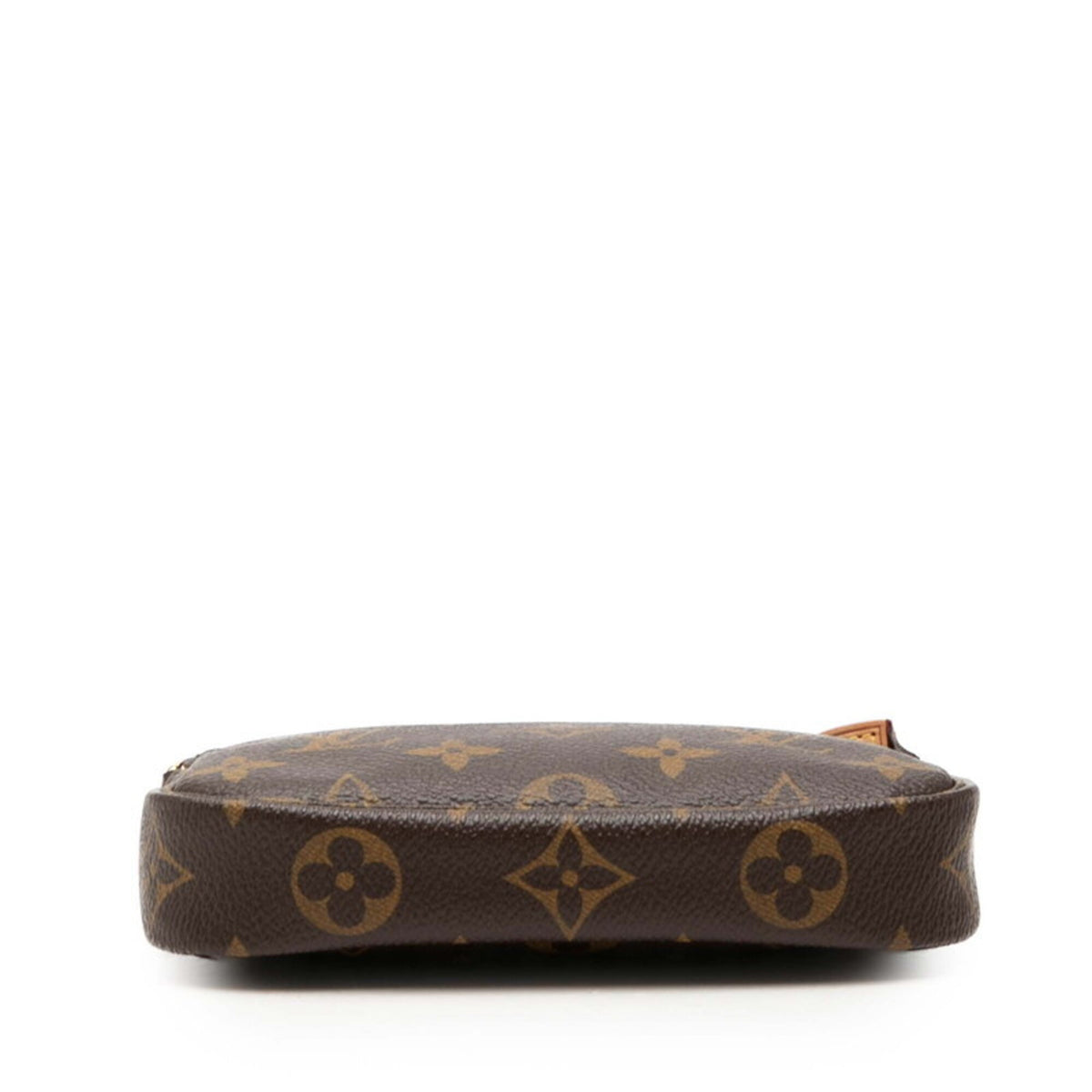 Louis Vuitton Brown Pvc Leather Handbag Pochette Pouch (Pre-Owned)