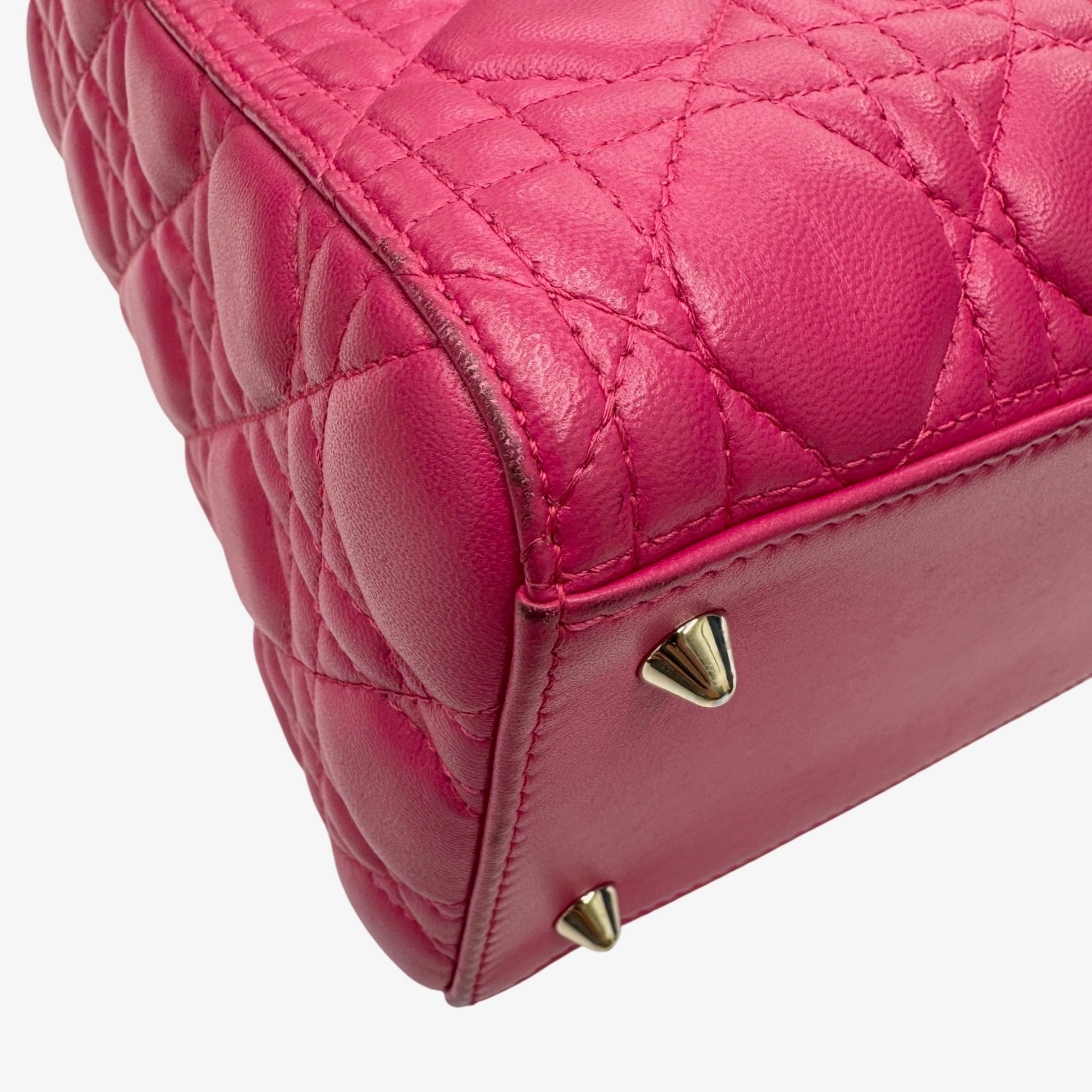 Christian Dior Pink Leather Handbag (Pre-Owned)