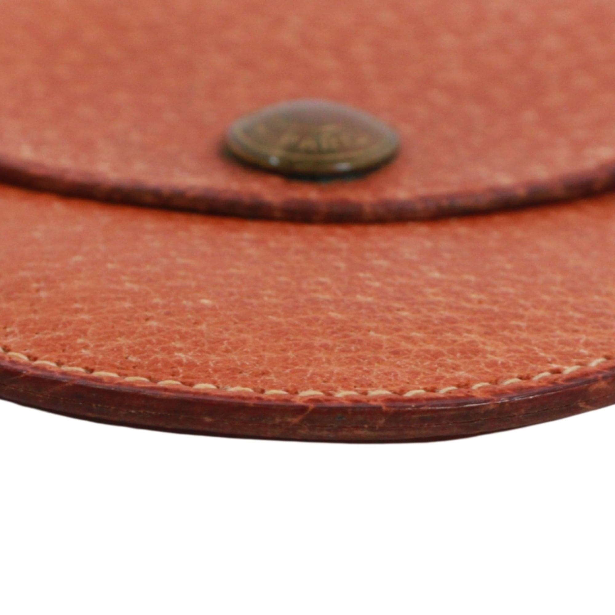 Hermes Brown Leather Coin Purse/Coin Case (Pre-Owned)
