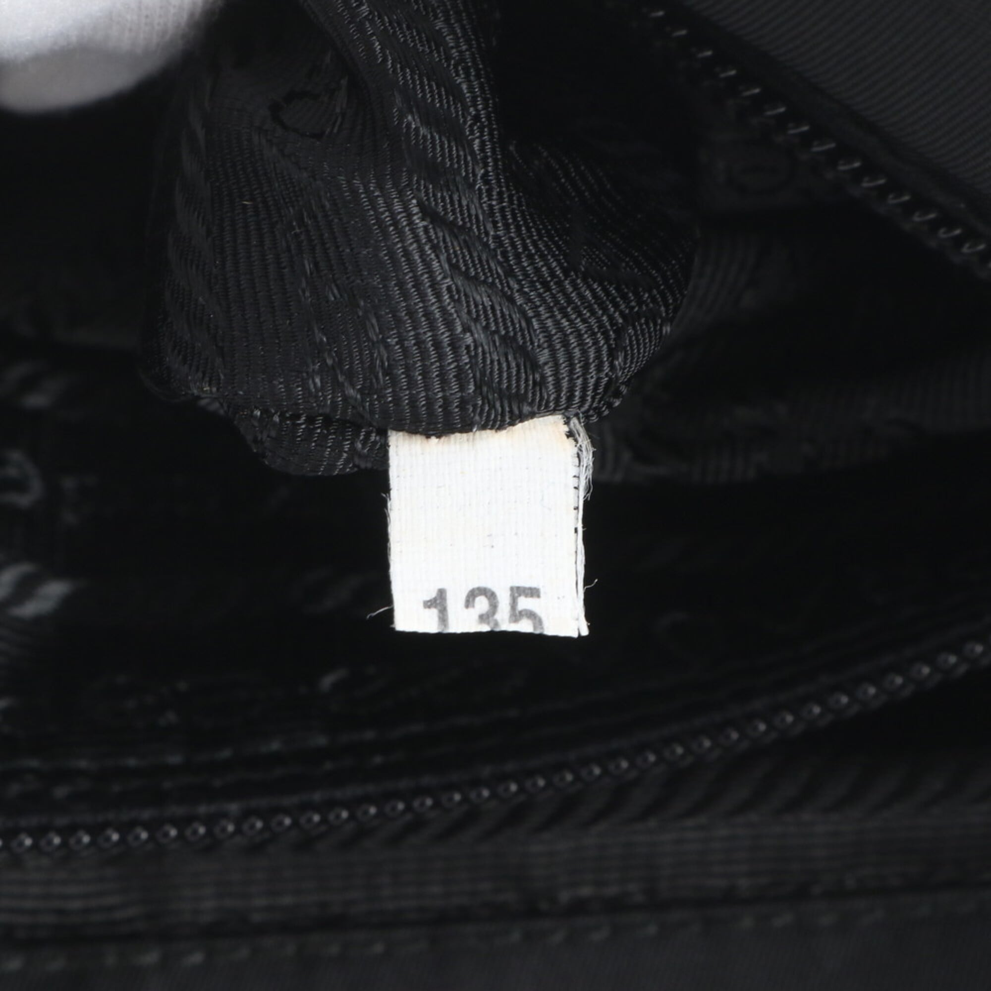 Prada Black Nylon Leather Shoulder Bag (Pre-Owned)