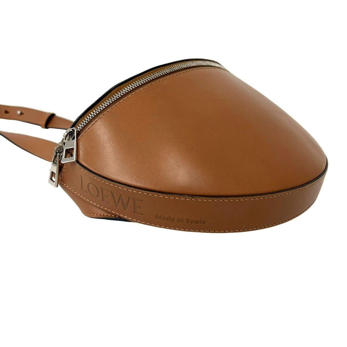 Loewe Brown Leather Pochette Shoulder Bag Sling Bag (Pre-Owned)