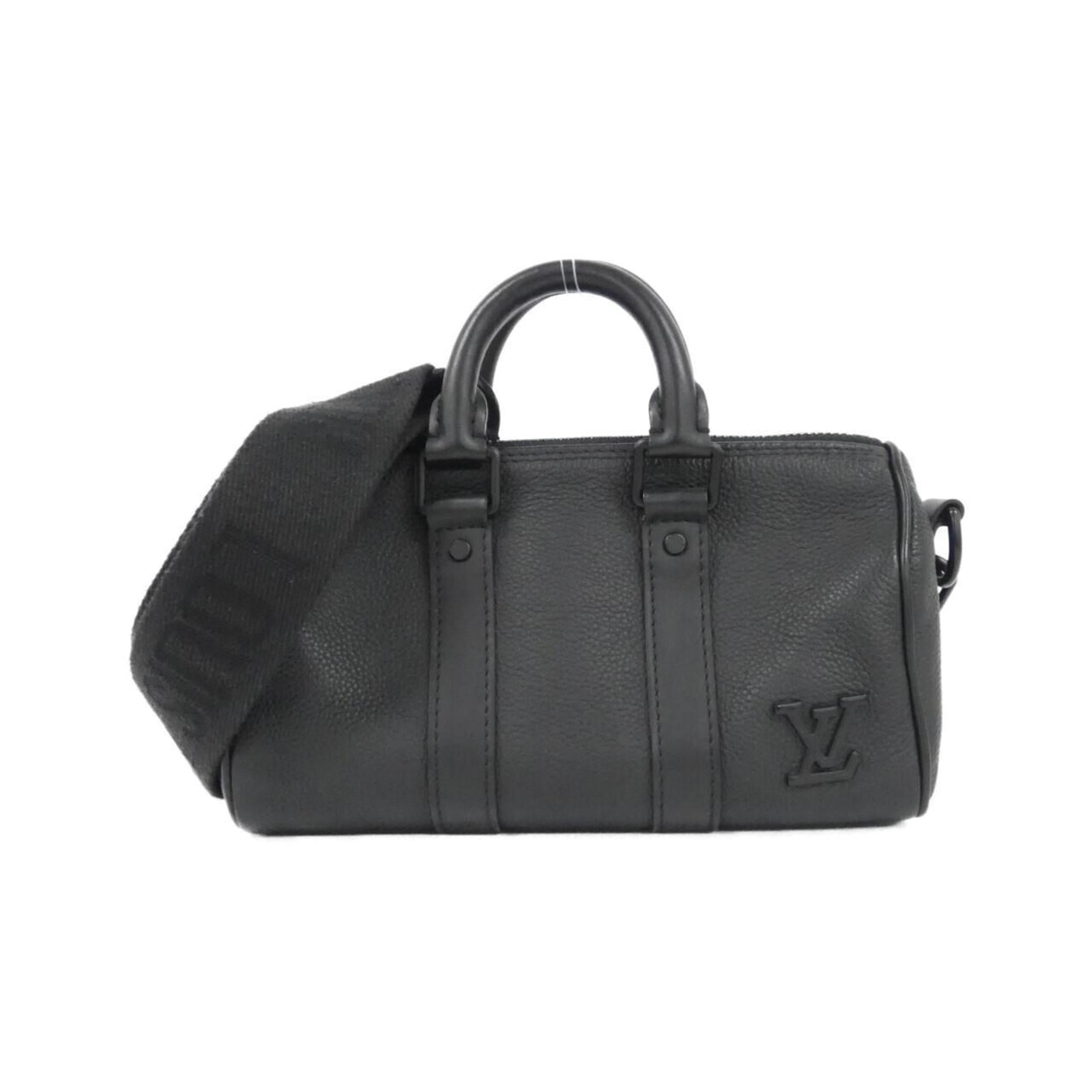 Louis Vuitton Black Leather Boston Bag (Pre-Owned)