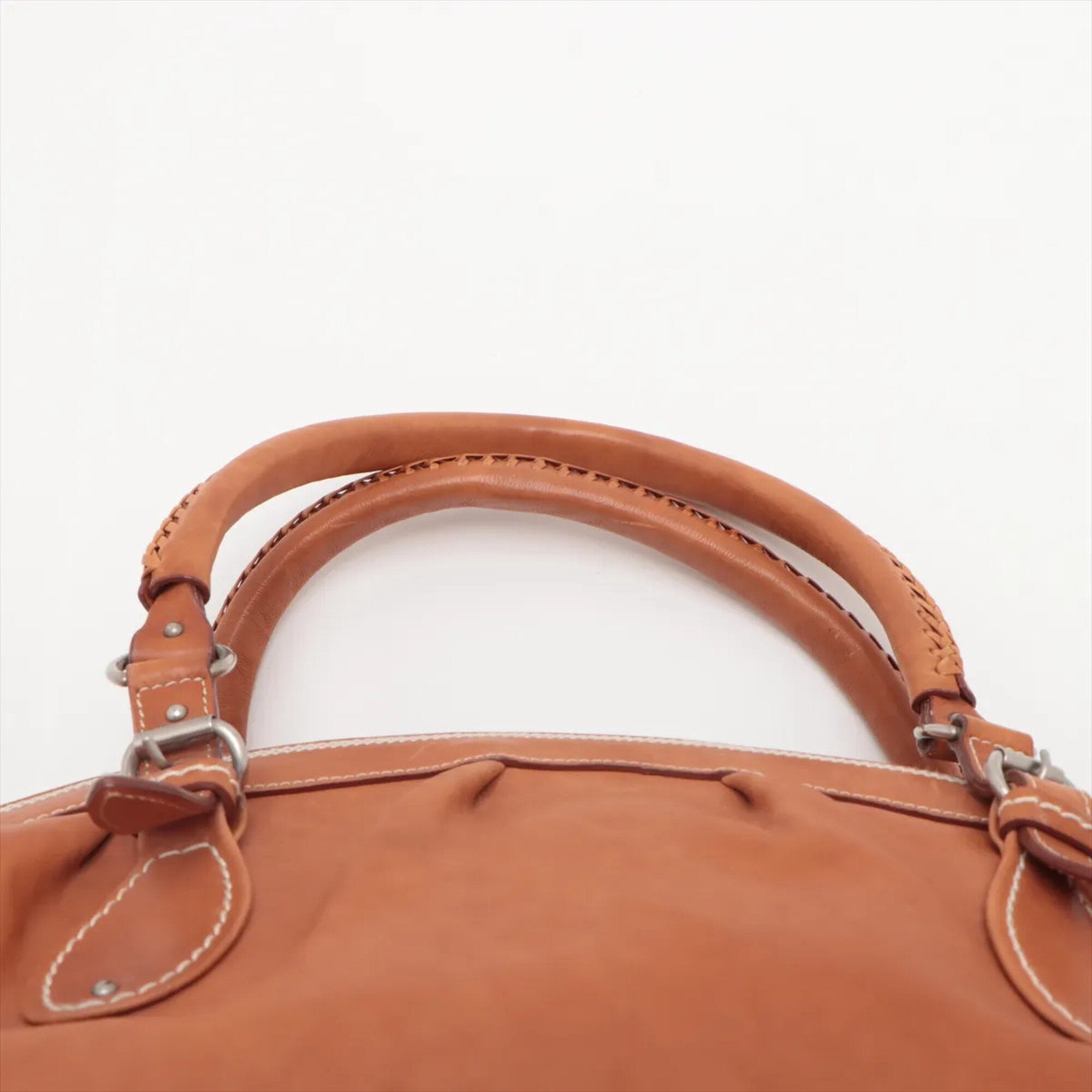Christian Dior Brown Leather Tote Bag (Pre-Owned)