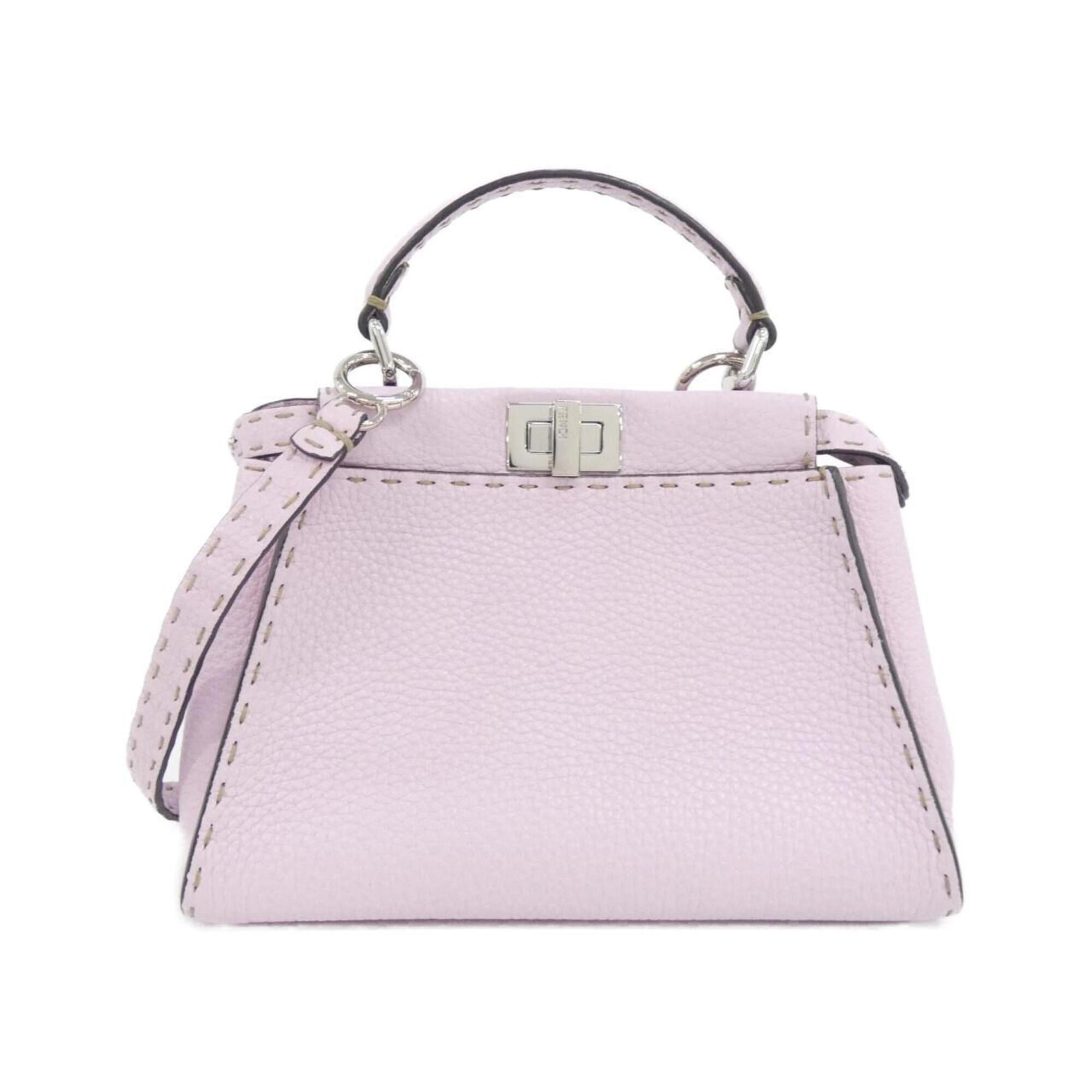 Fendi Selleria Pink Leather Handbag (Pre-Owned)