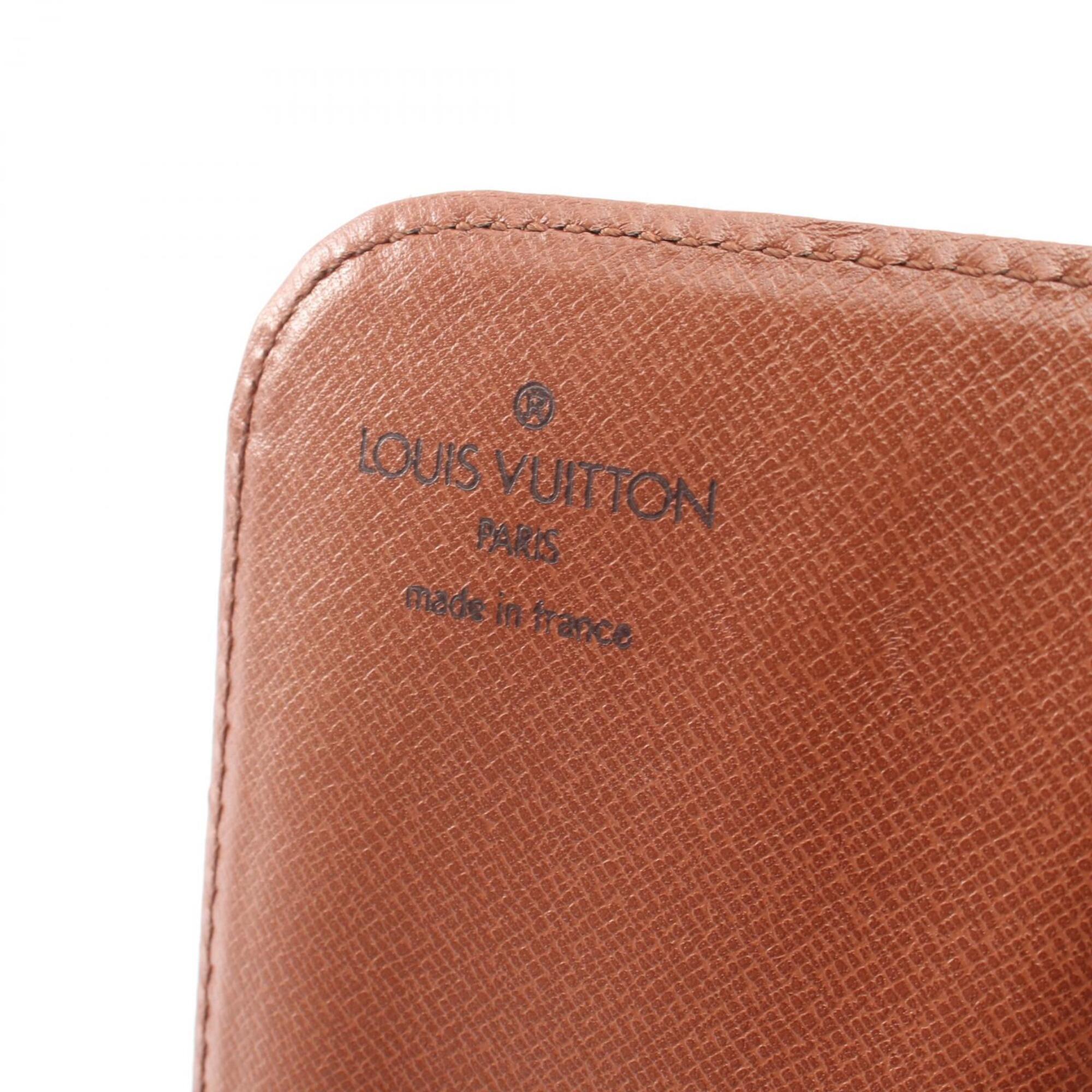 Louis Vuitton Brown Monogram Coated Canvas Leather Handbag Shoulder Bag (Pre-Owned)