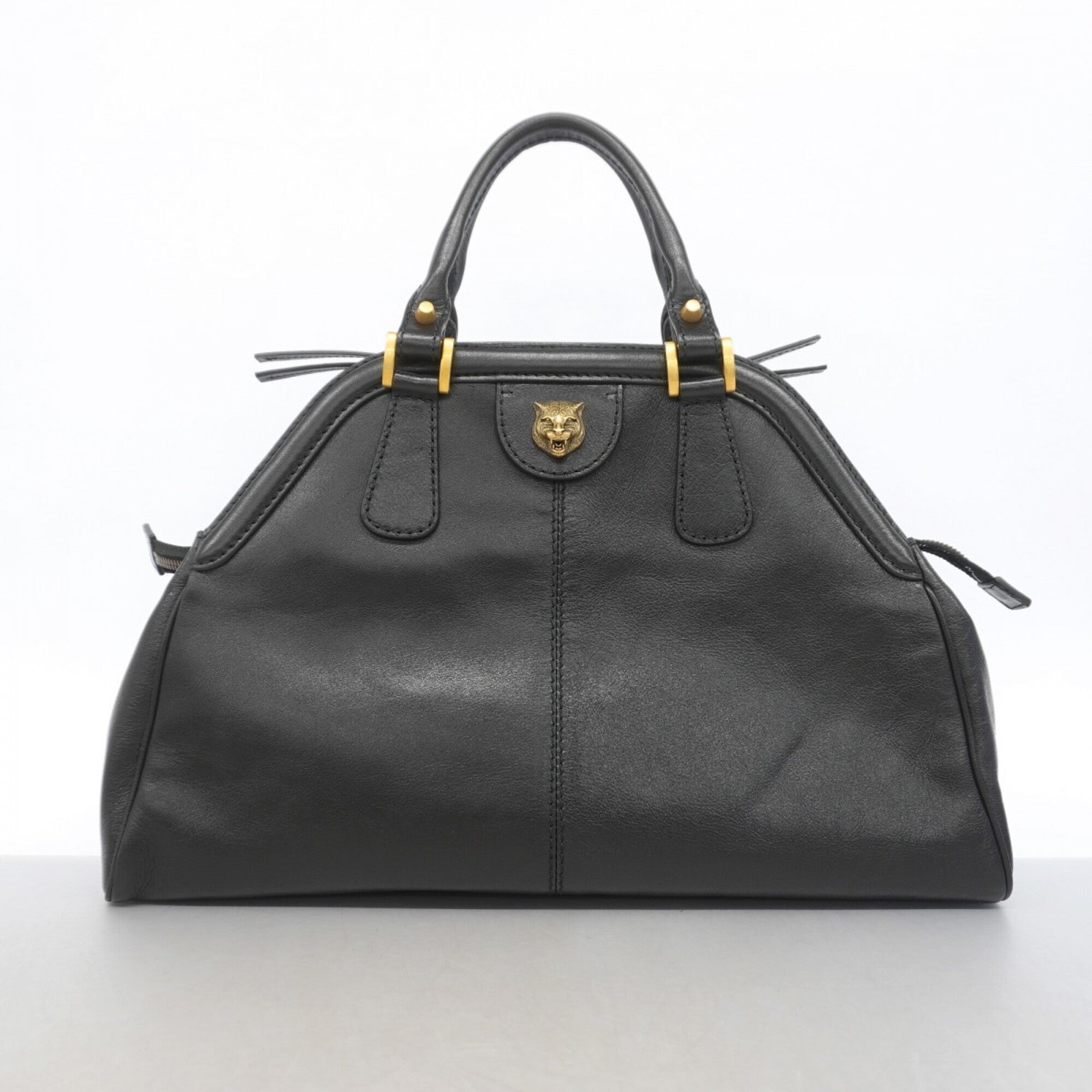 Gucci Black Leather Handbag (Pre-Owned)