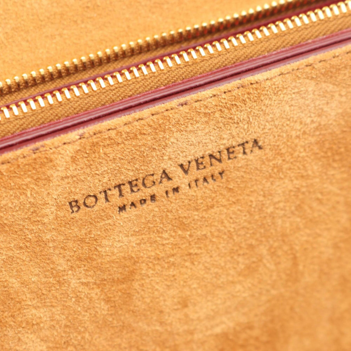 Bottega Veneta Bordeaux Leather Handbag Shoulder Bag (Pre-Owned)