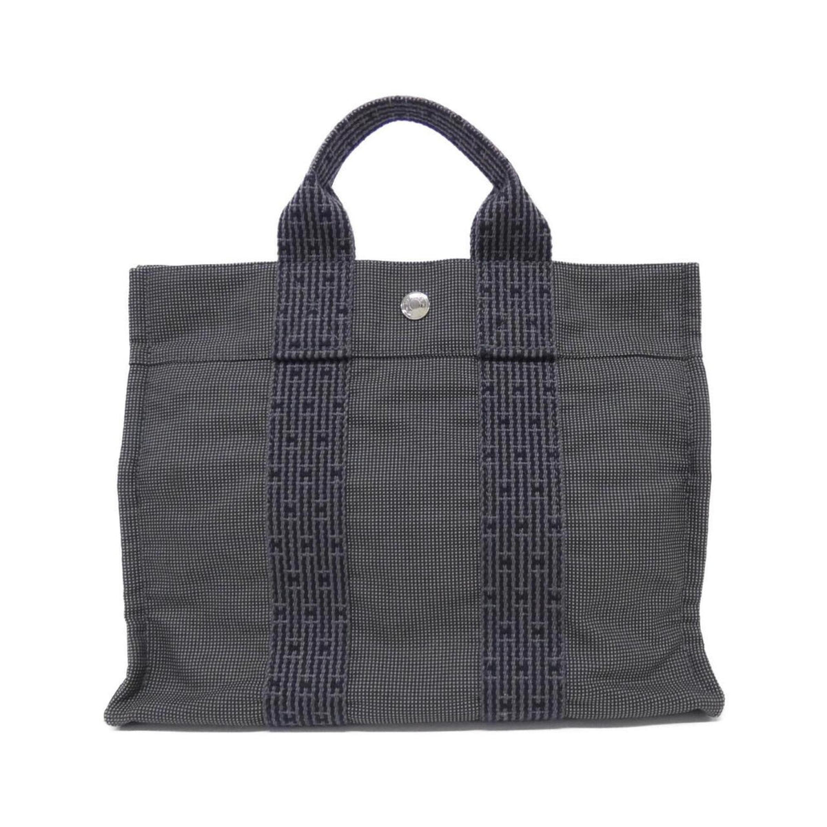 Hermes Black Canvas Handbag (Pre-Owned)