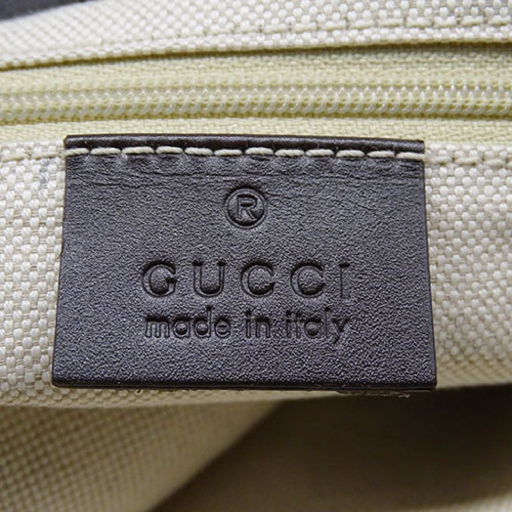Gucci Beige Brown Gg Canvas Tote Bag (Pre-Owned)