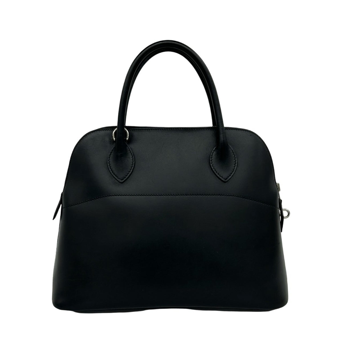 Hermes Black Box Calf Leather Handbag Shoulder Bag (Pre-Owned)