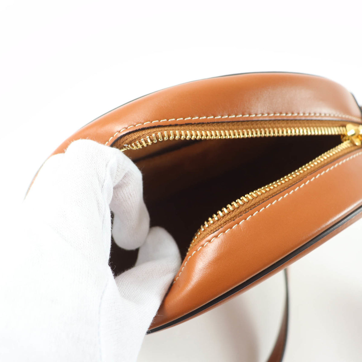 Celine Brown Leather Shoulder Bag (Pre-Owned)