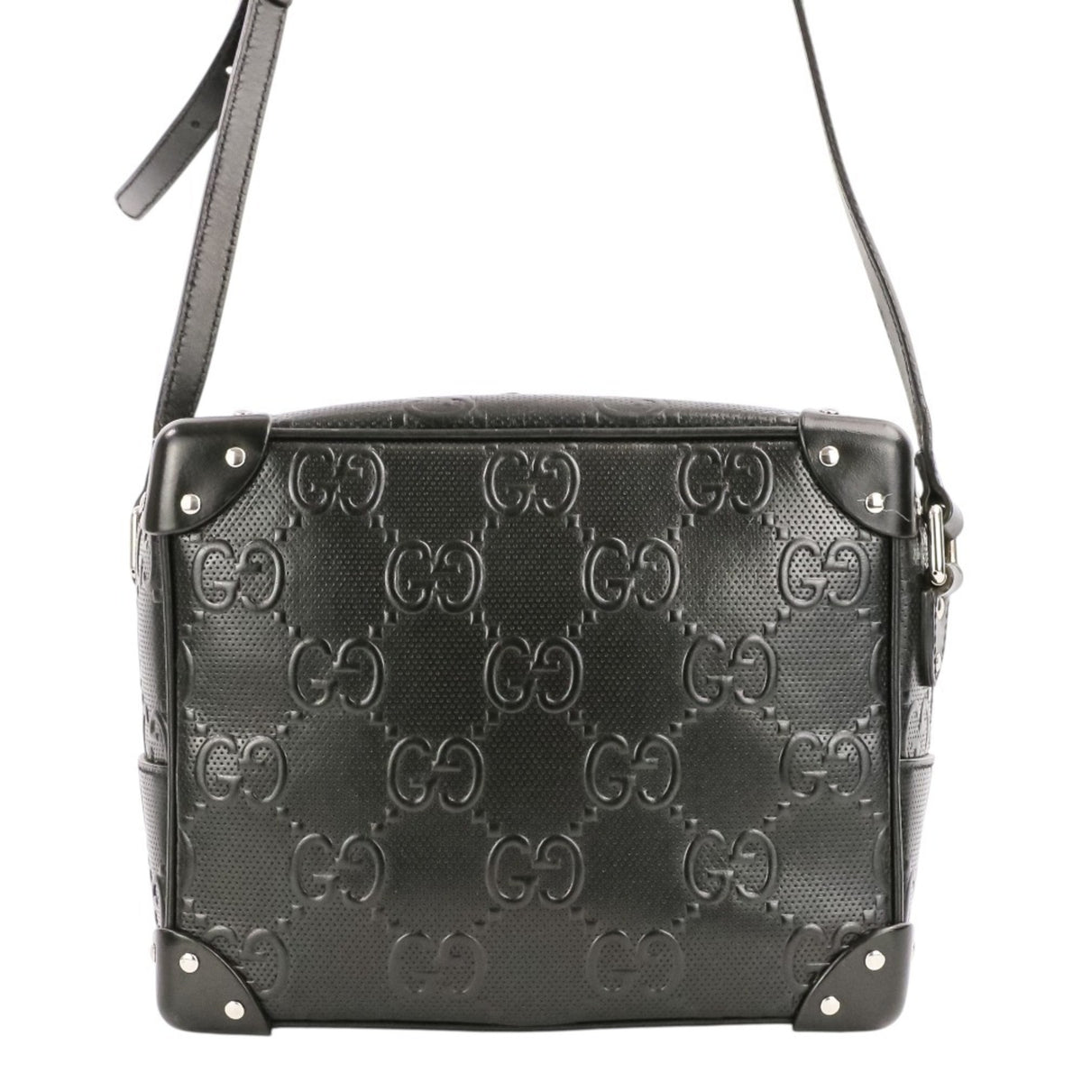 Gucci Black Leather Shoulder Bag (Pre-Owned)