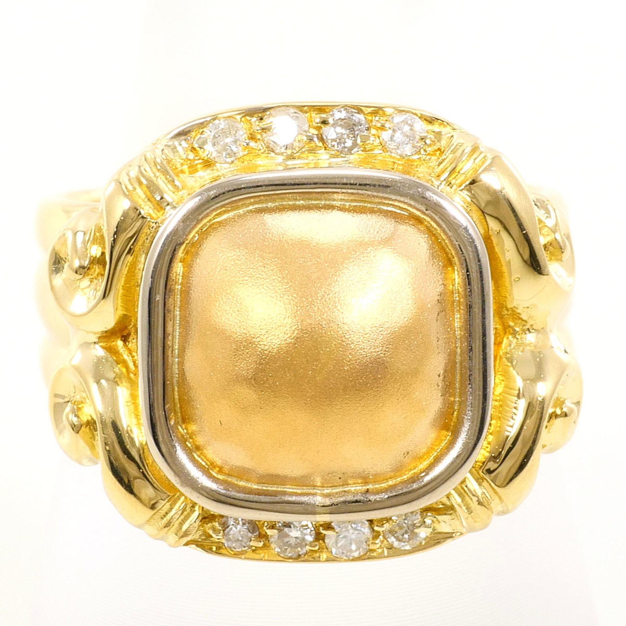 Unbranded White Gold Yellow Gold Yellow Gold (18K) White Gold (18K) Band Ring (Pre-Owned)