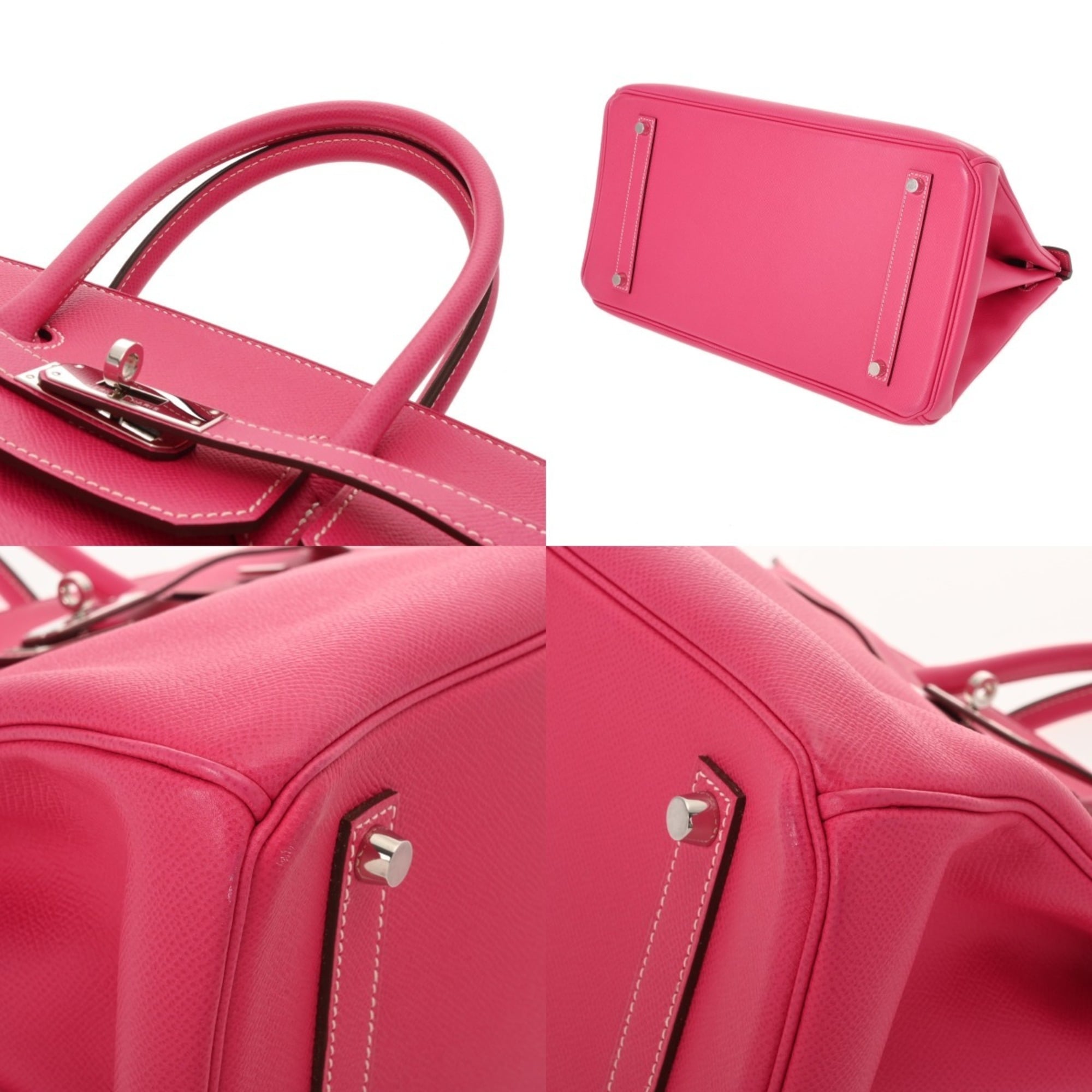 Hermes Birkin Rose Tyrien Leather Handbag (Pre-Owned)