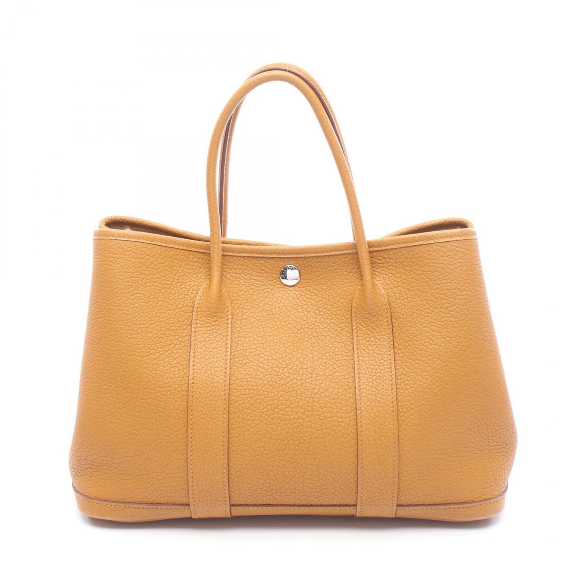 Hermes Brown Negonda Leather Handbag Tote Bag (Pre-Owned)