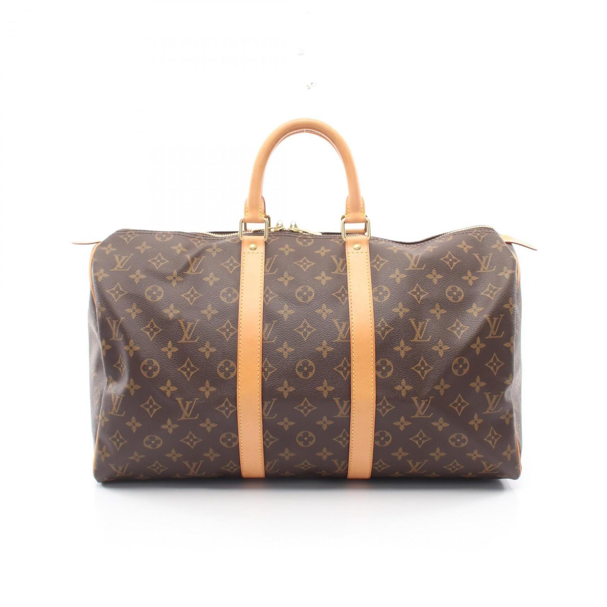 Louis Vuitton Brown Monogram Monogram Leather Boston Bag Handbag (Pre-Owned)