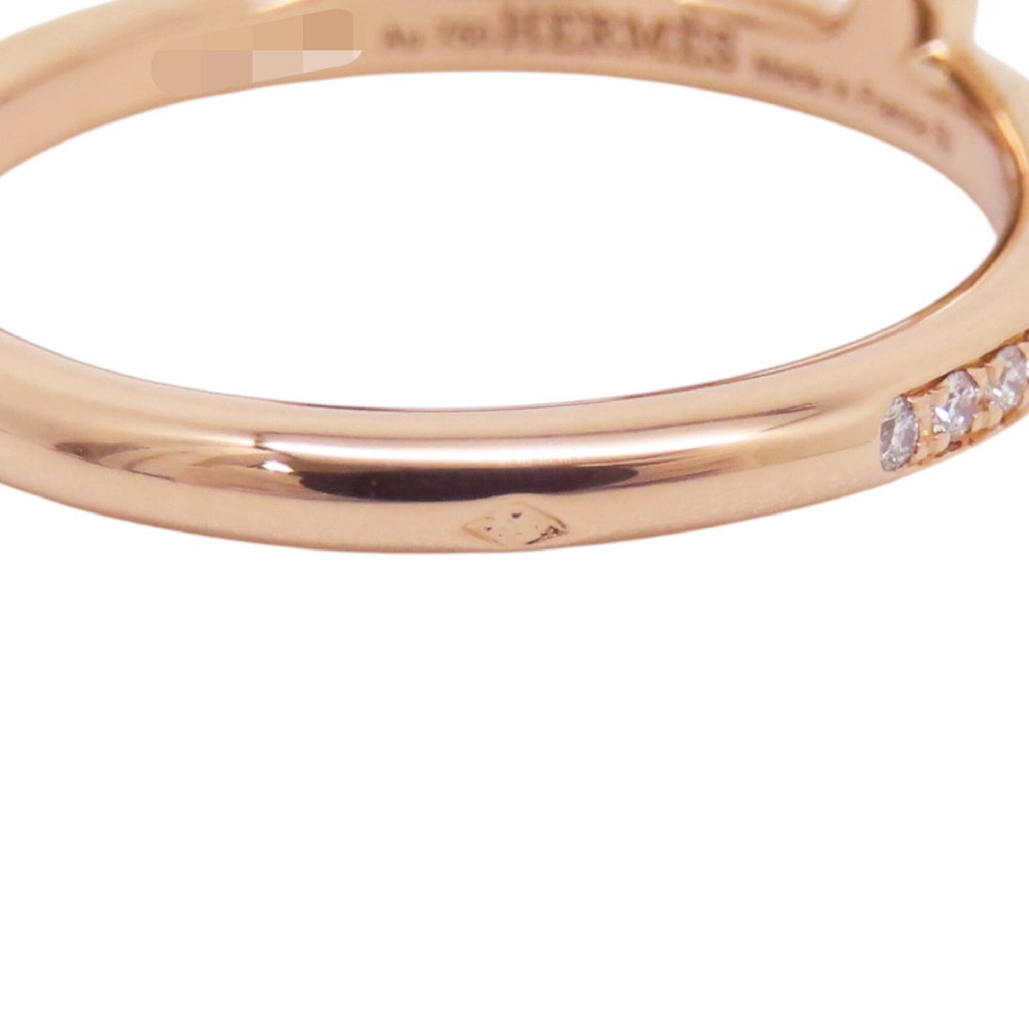 Hermes Pink Gold Pink Gold (18K) Band Ring (Pre-Owned)