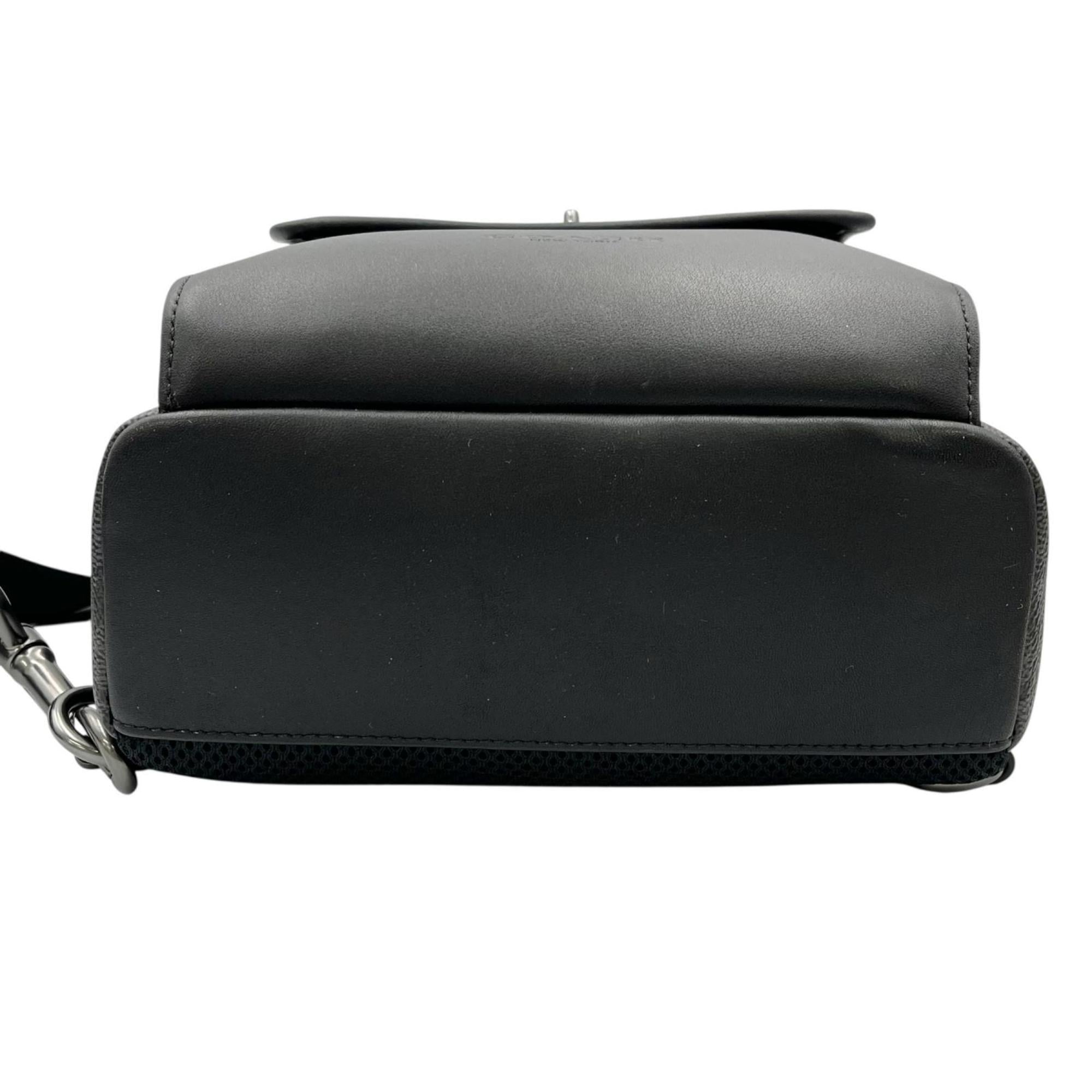 Coach Black Coated Canvas Sling Bag (Pre-Owned)