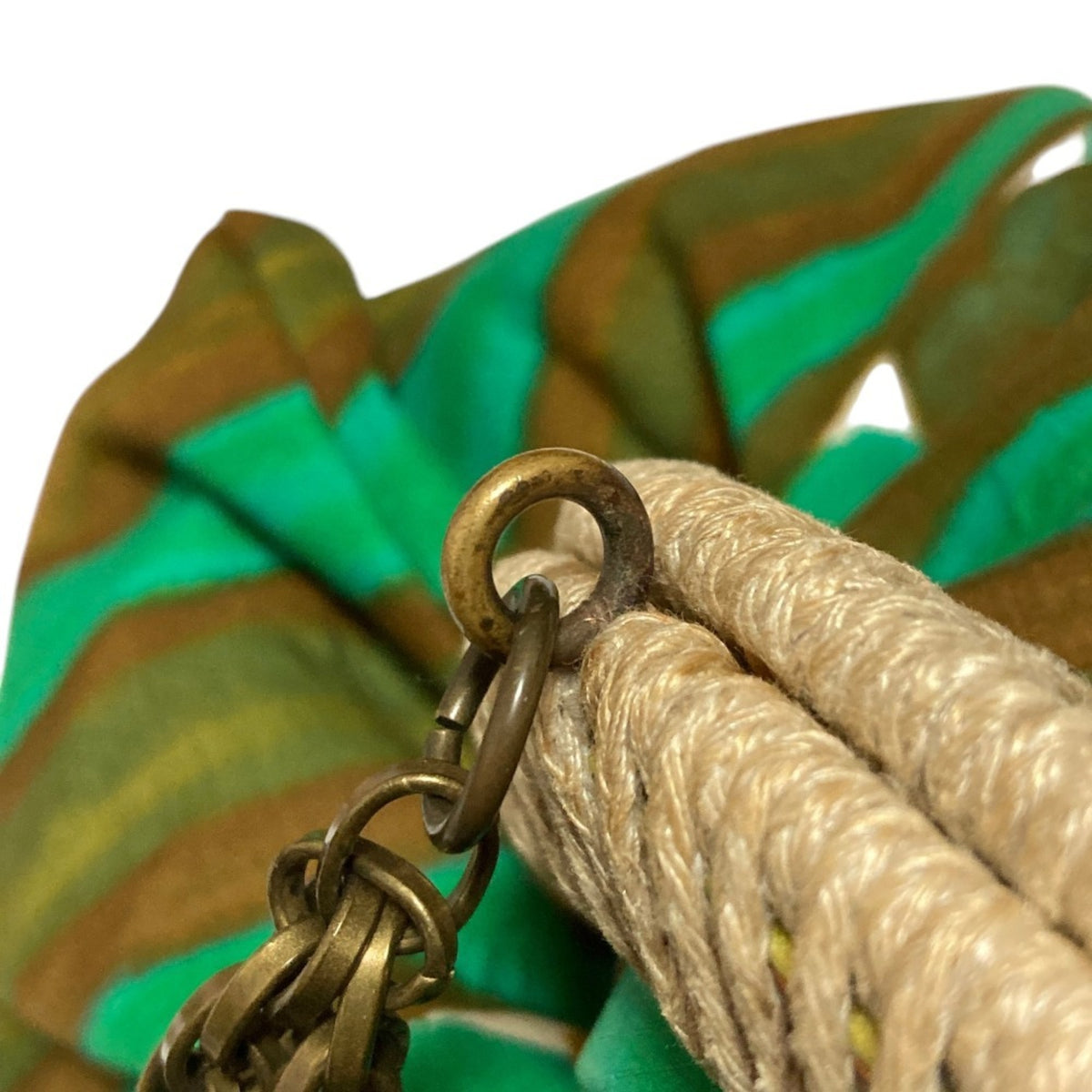 Marni Brown Green Yellow Shoulder Bag (Pre-Owned)