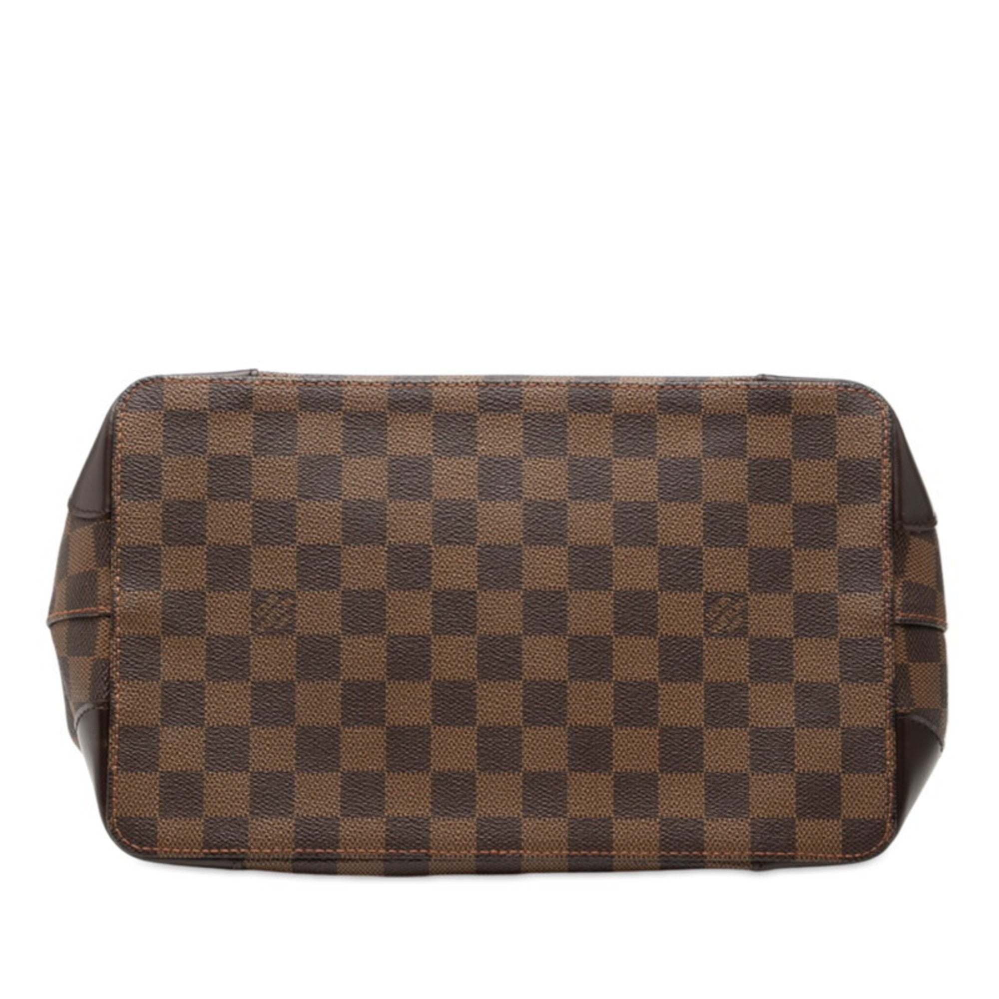 Louis Vuitton Brown Pvc Leather Handbag Tote Bag (Pre-Owned)