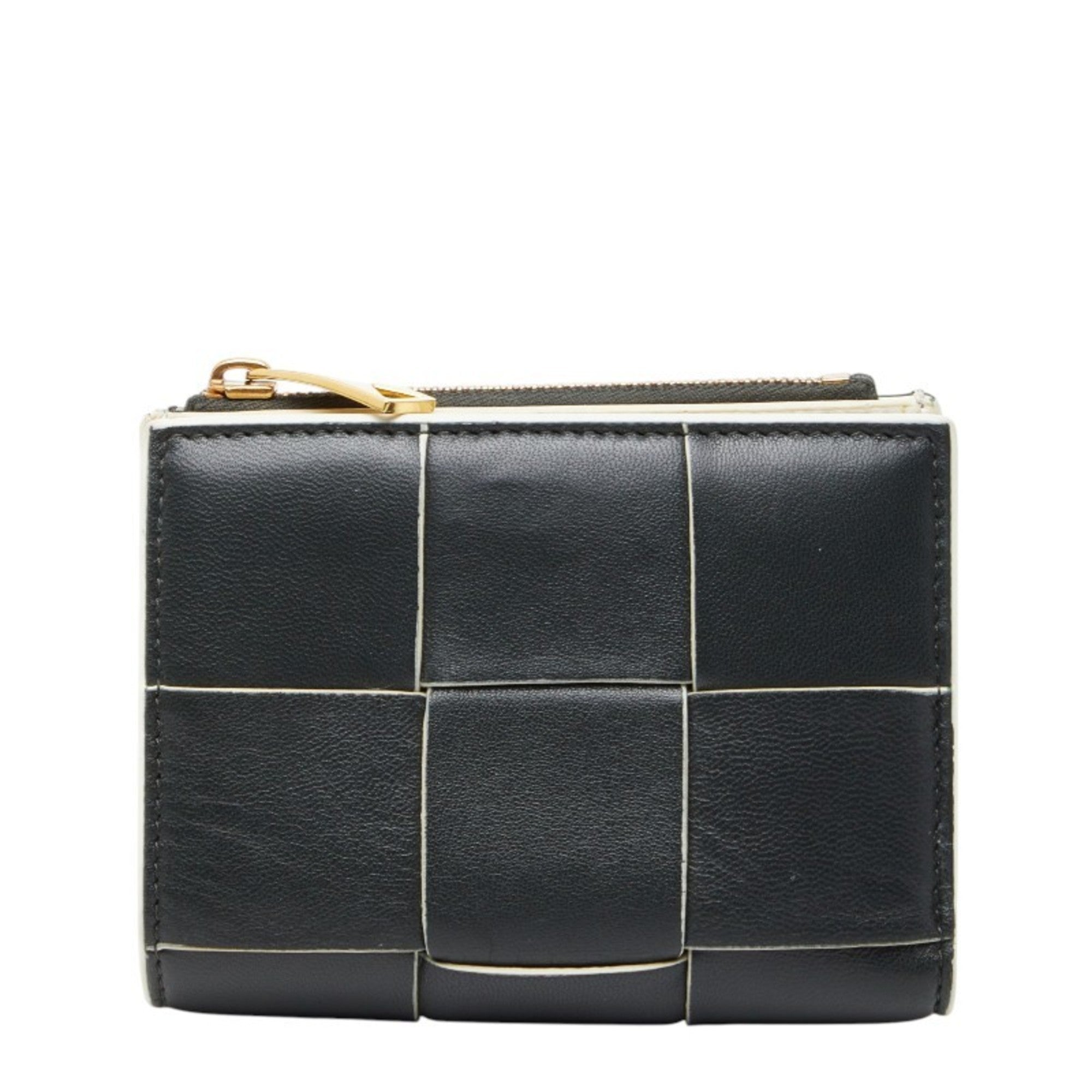 Bottega Veneta Black Leather Wallet (Bi-Fold) (Pre-Owned)