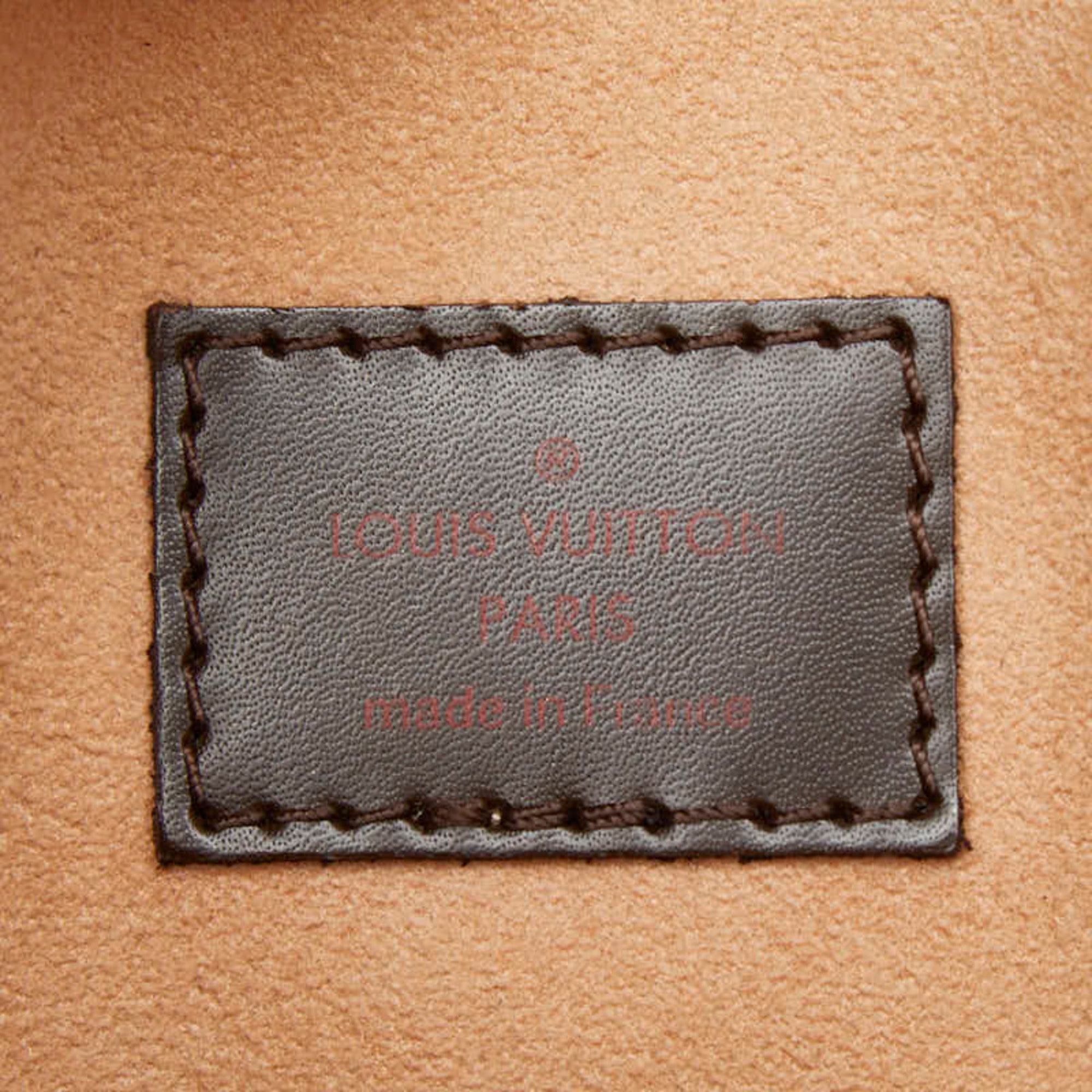Louis Vuitton Brown Ebene Pvc Leather Shoulder Bag Tote Bag (Pre-Owned)