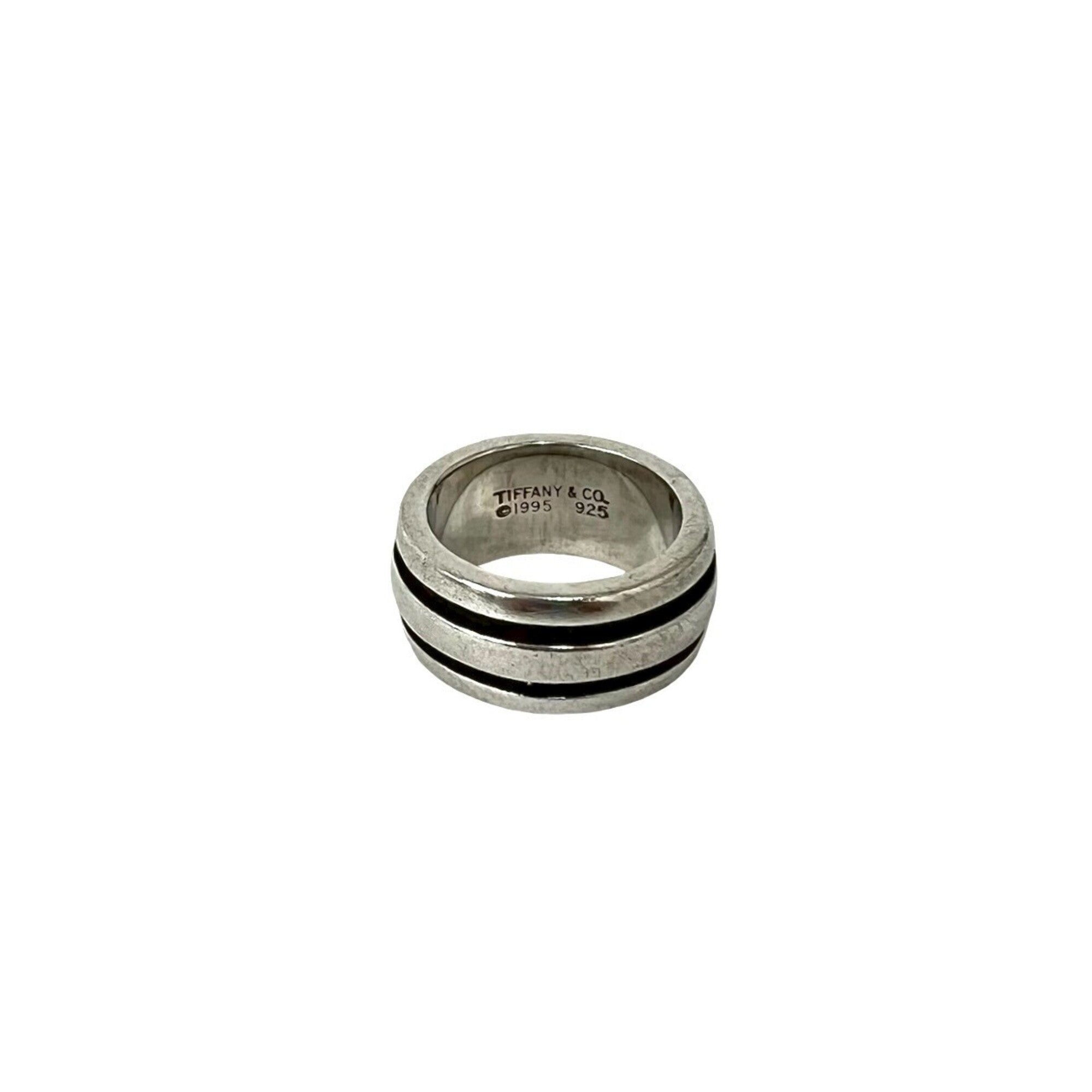 Tiffany Silver Silver 925 Band Ring (Pre-Owned)