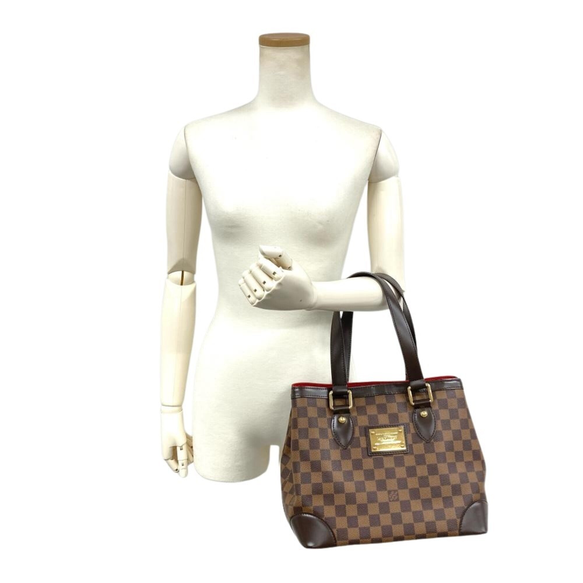 Louis Vuitton Brown Damier Canvas Handbag (Pre-Owned)