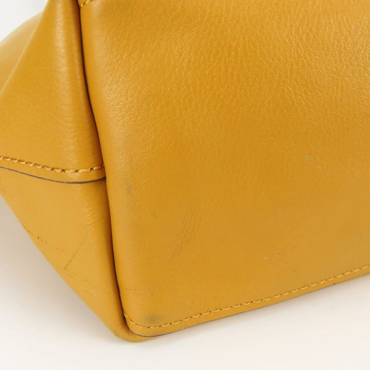 Coach Mustard Leather Tote Bag (Pre-Owned)