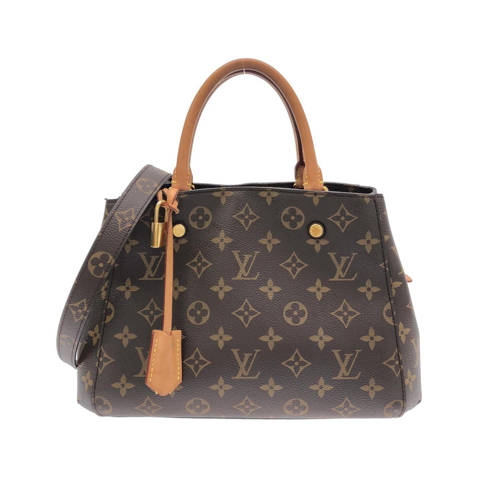 Louis Vuitton Marron Coated Canvas Handbag (Pre-Owned)