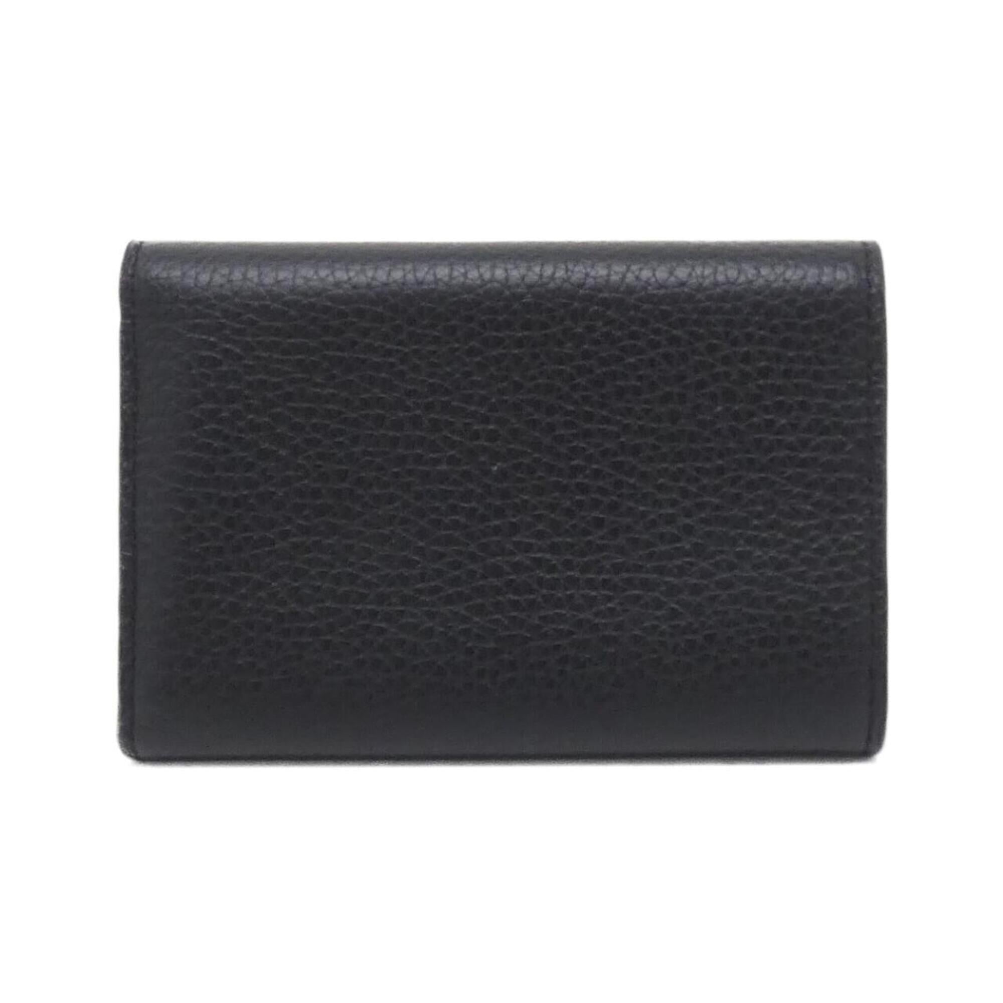 Louis Vuitton Black Hot Pink Leather Wallet (Tri-Fold) (Pre-Owned)