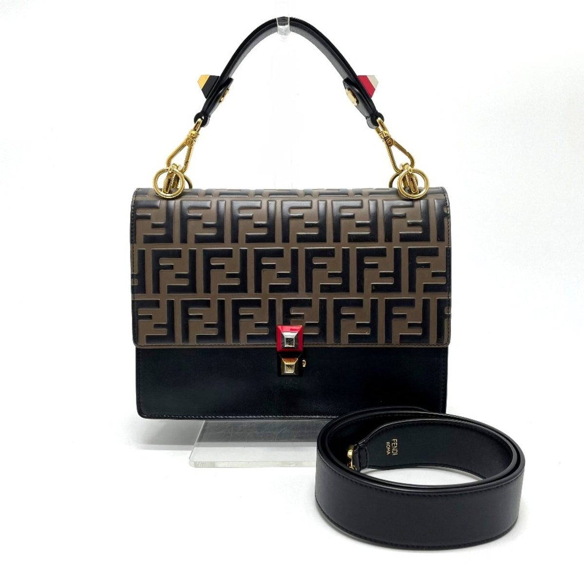 Fendi Brown Leather Handbag (Pre-Owned)