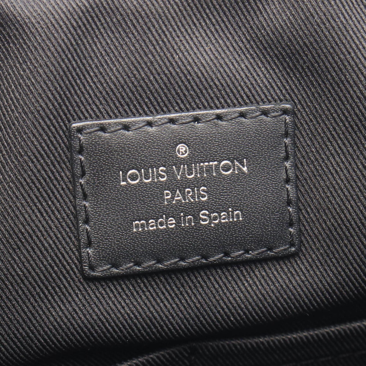 Louis Vuitton Black Coated Canvas Leather Handbag Shoulder Bag (Pre-Owned)