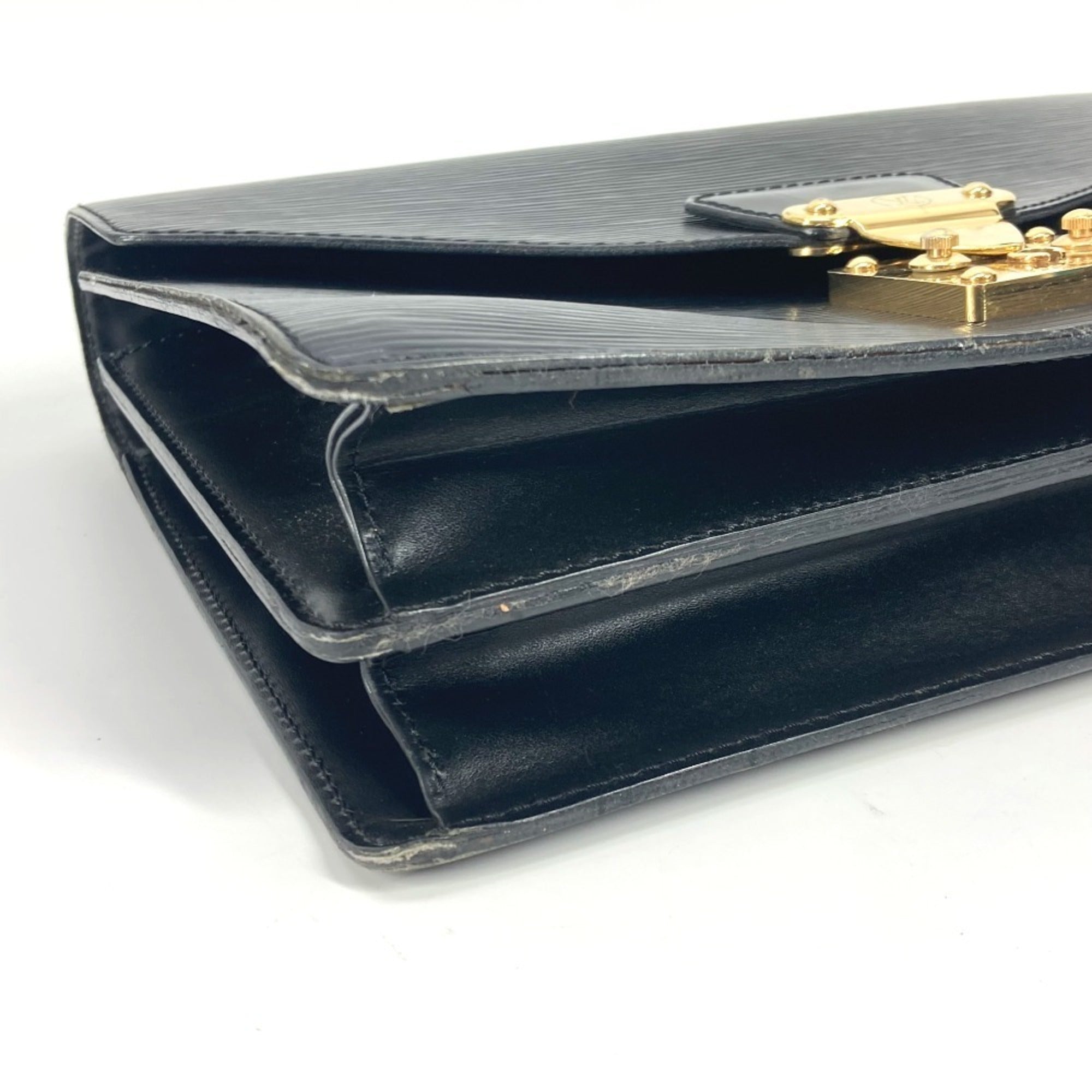 Louis Vuitton Black Noir Epi Leather Handbag (Pre-Owned)