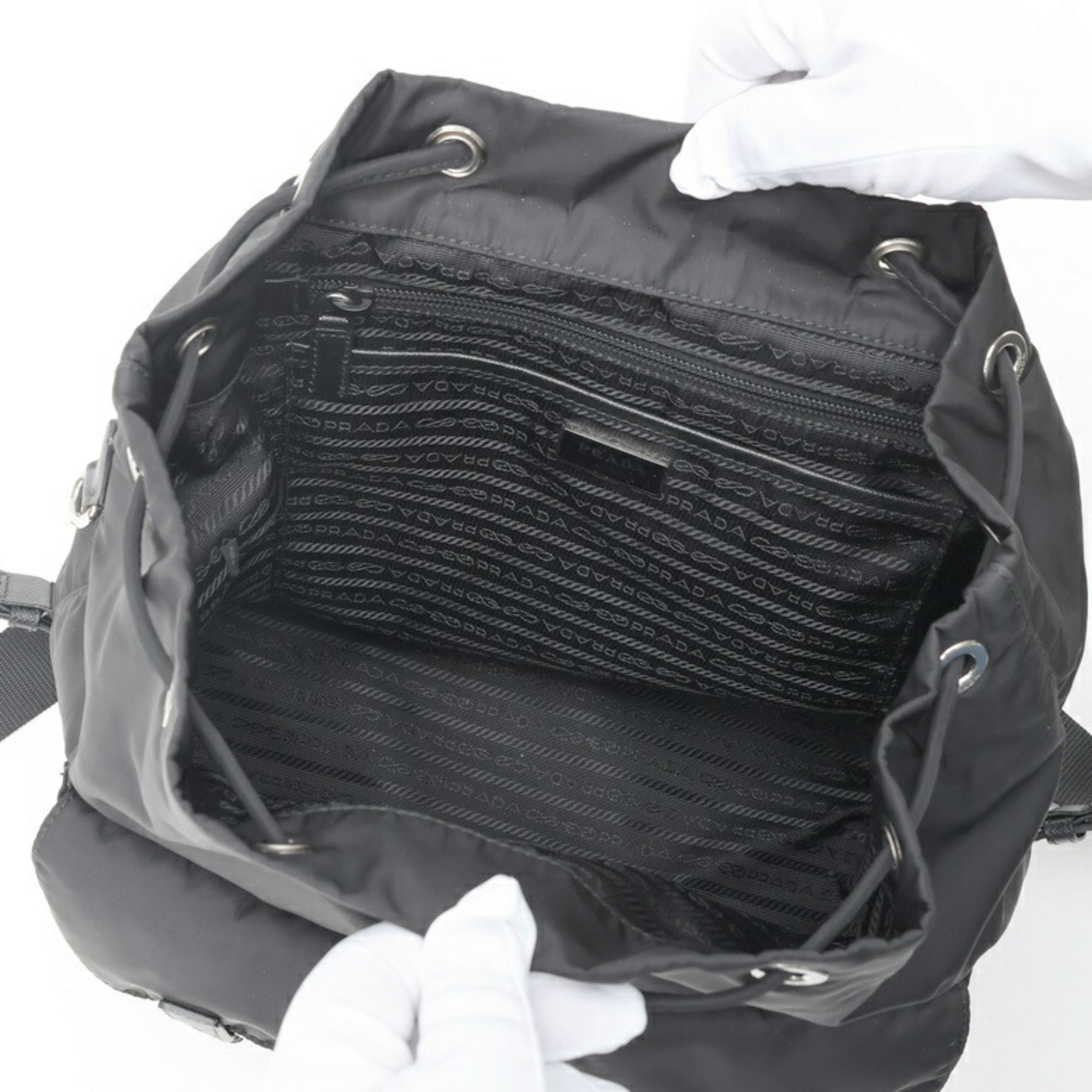Prada Black Fabric Backpack (Pre-Owned)