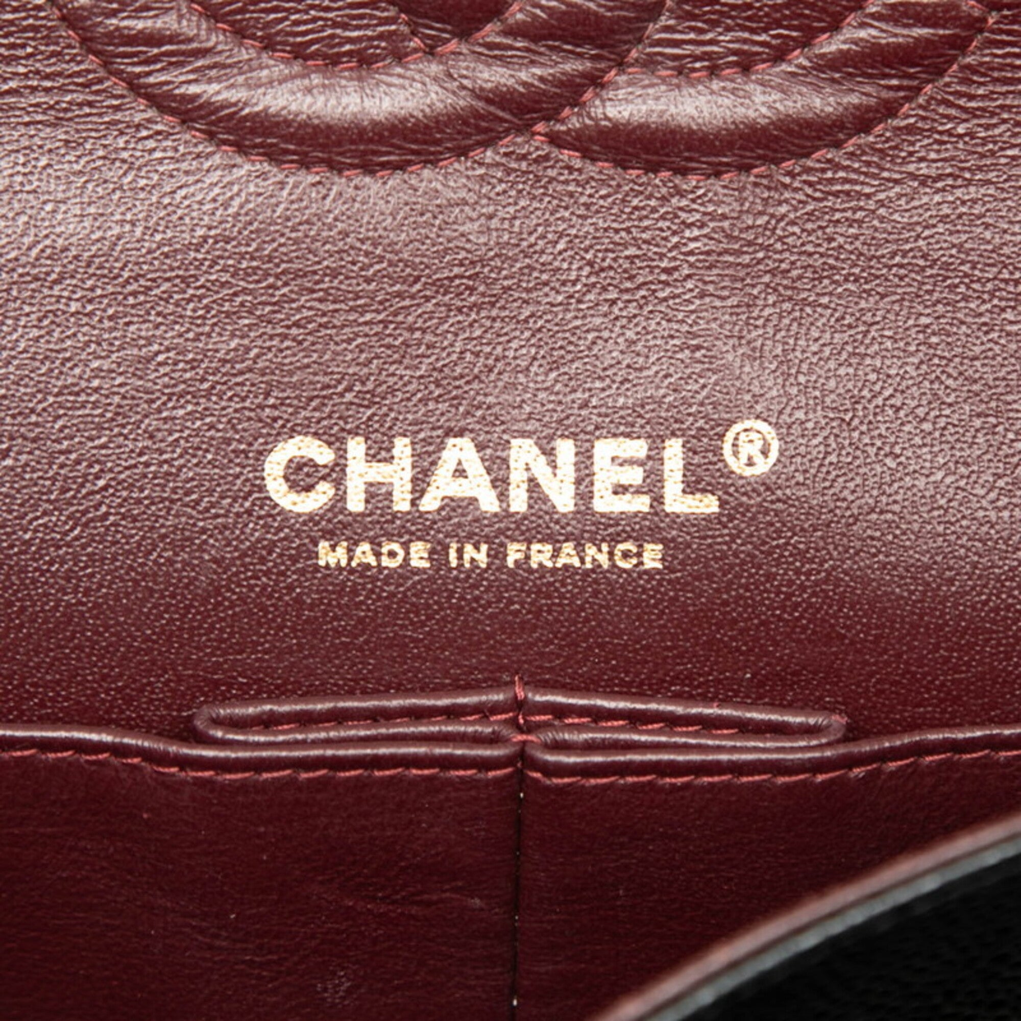 Chanel Black Grained Calfskin Shoulder Bag (Pre-Owned)