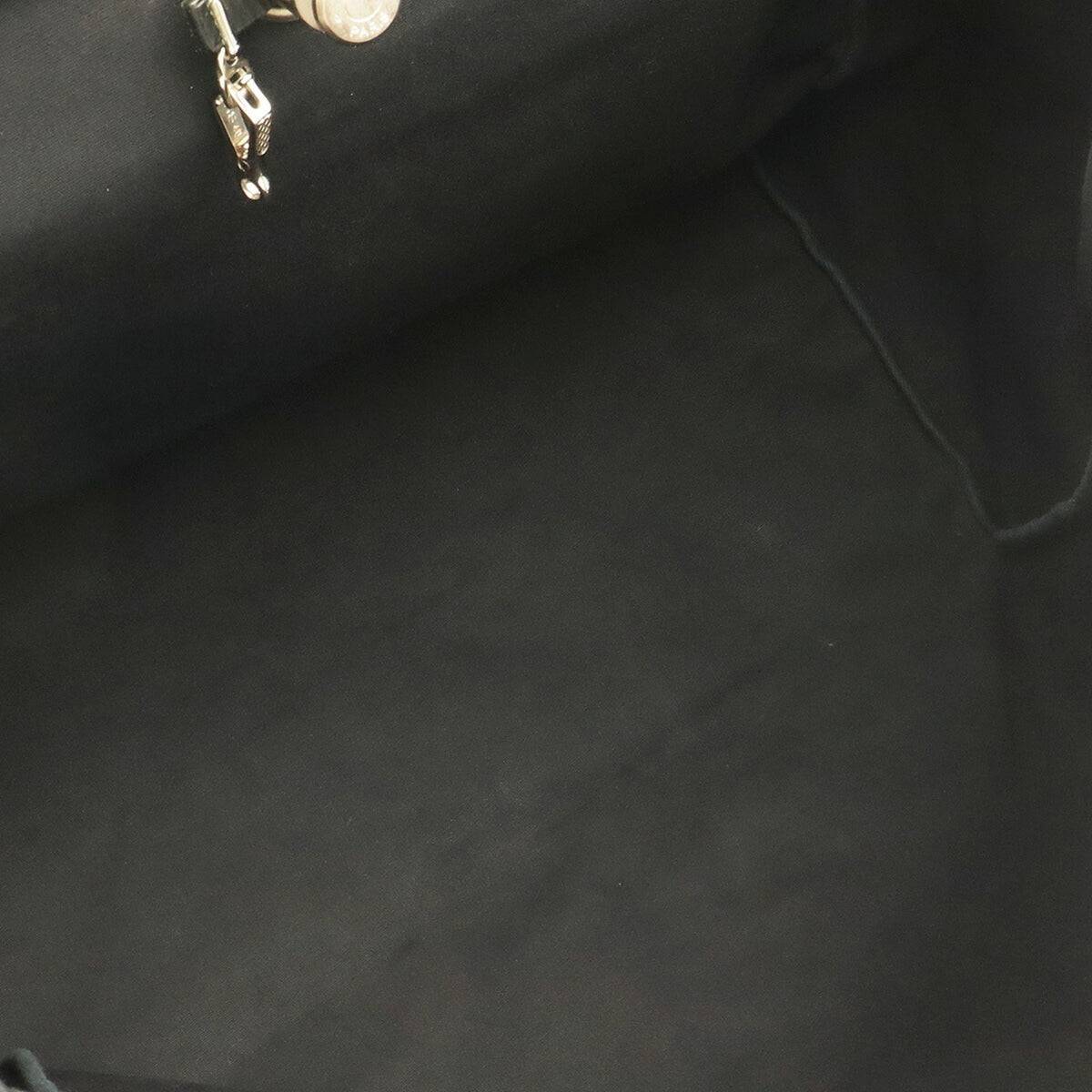 Hermes Her Bag Black Toile Officier Leather Handbag Shoulder Bag (Pre-Owned)