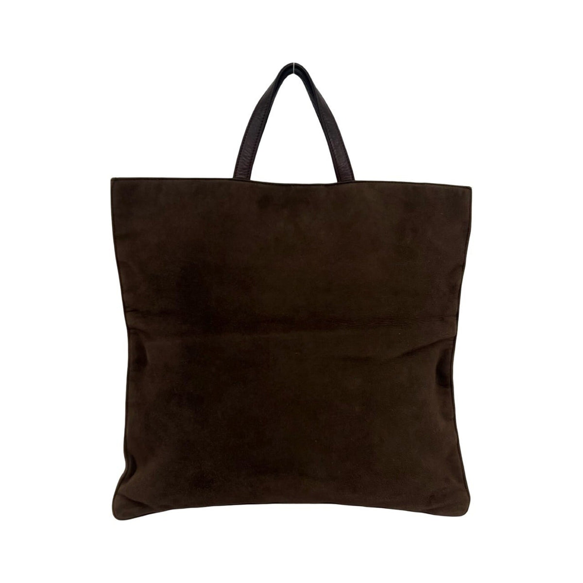 Loewe Brown Suede Handbag Tote Bag (Pre-Owned)