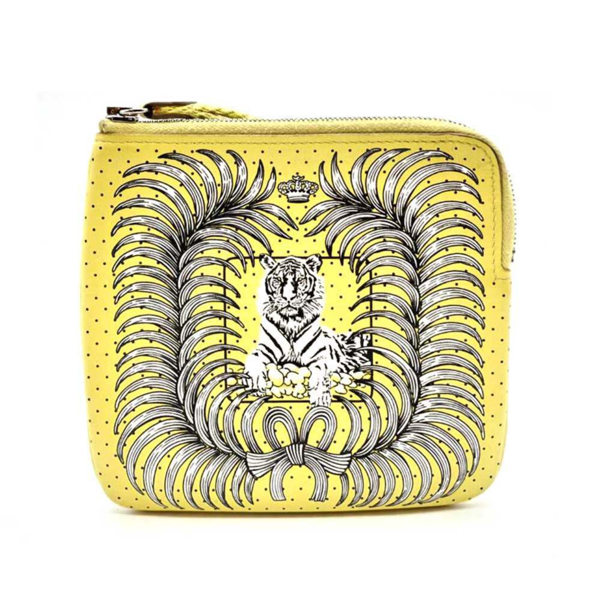 Hermes Yellow Swift Leather Pouch (Pre-Owned)