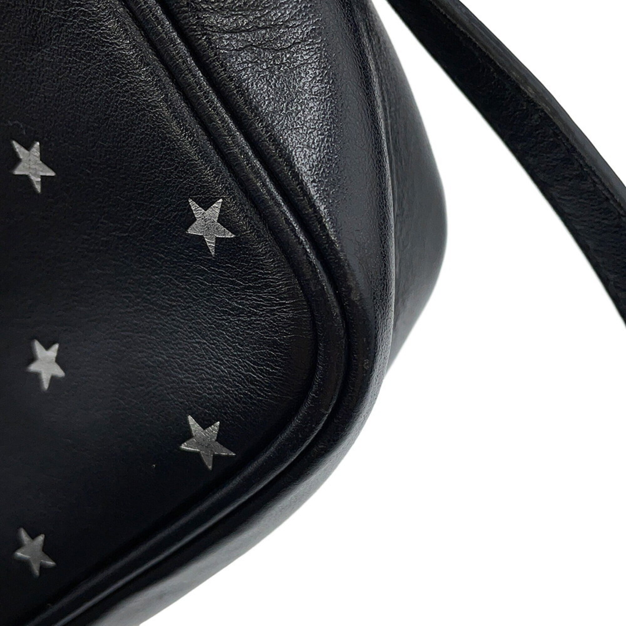 Yves Saint Laurent Black Leather Handbag Shoulder Bag (Pre-Owned)