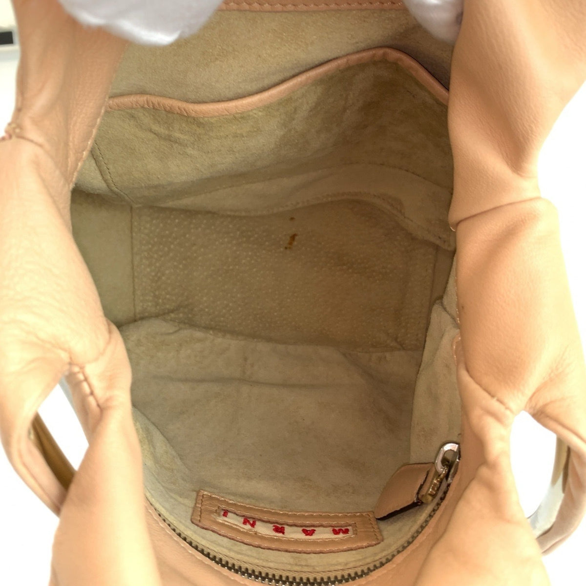 Marni Beige Leather Handbag (Pre-Owned)