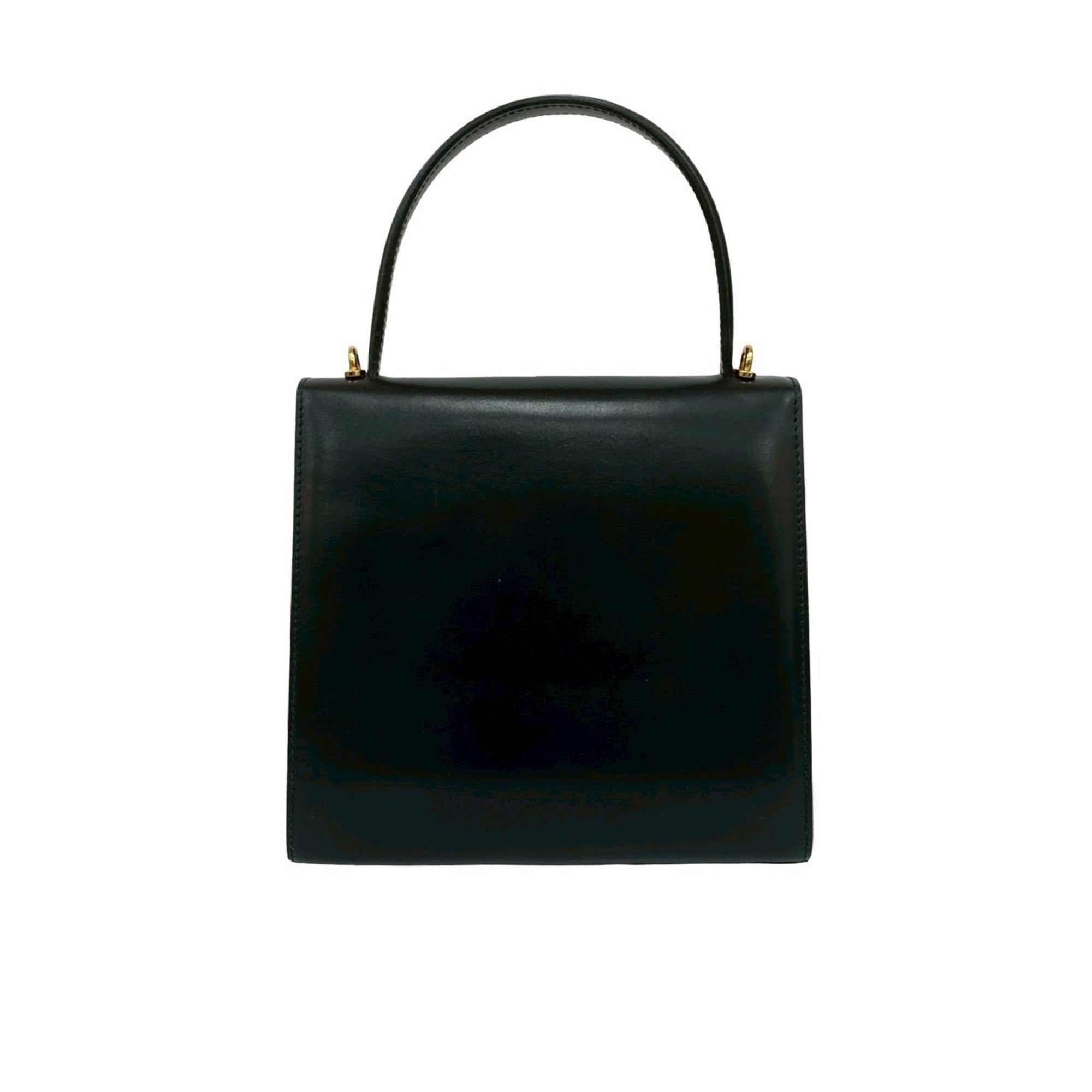 Celine Black Leather Handbag Shoulder Bag (Pre-Owned)