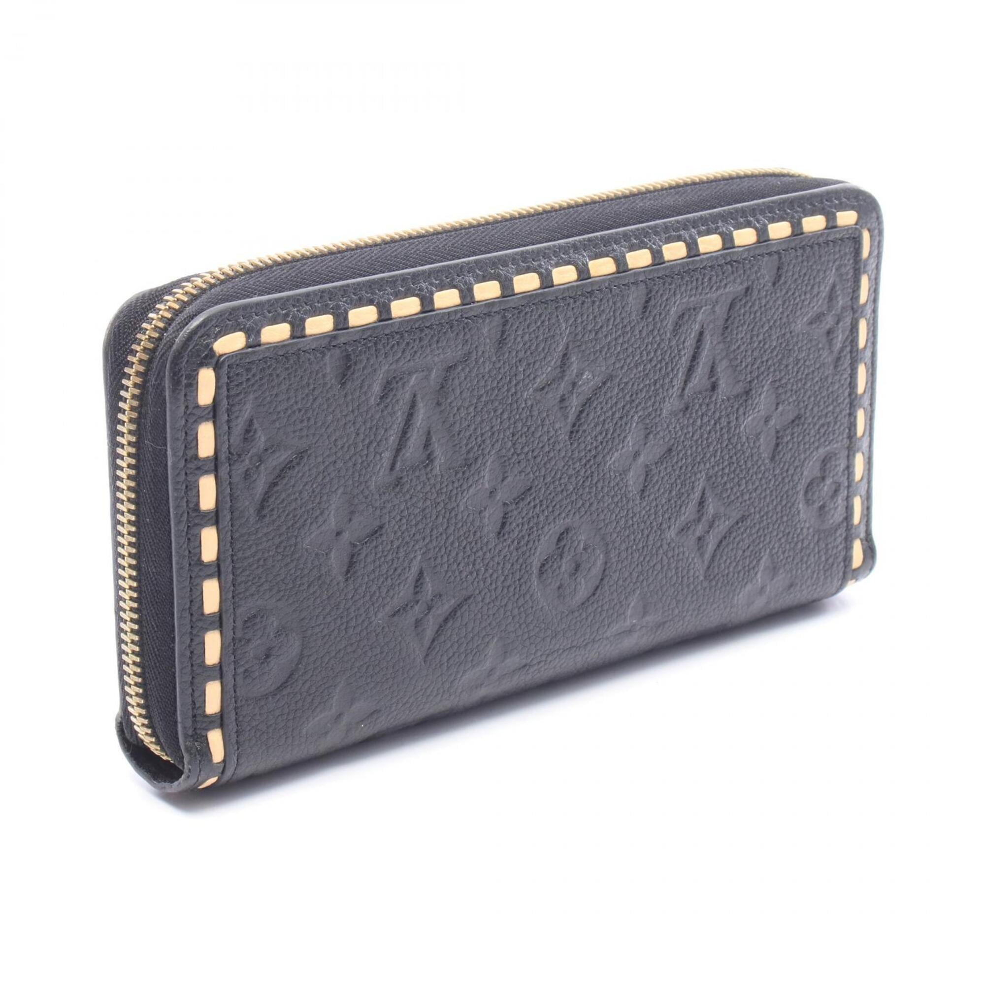 Louis Vuitton Monogram Empreinte Black Ivory Noir Monogram Empreinte Long Wallet (Bi-Fold) (Pre-Owned)