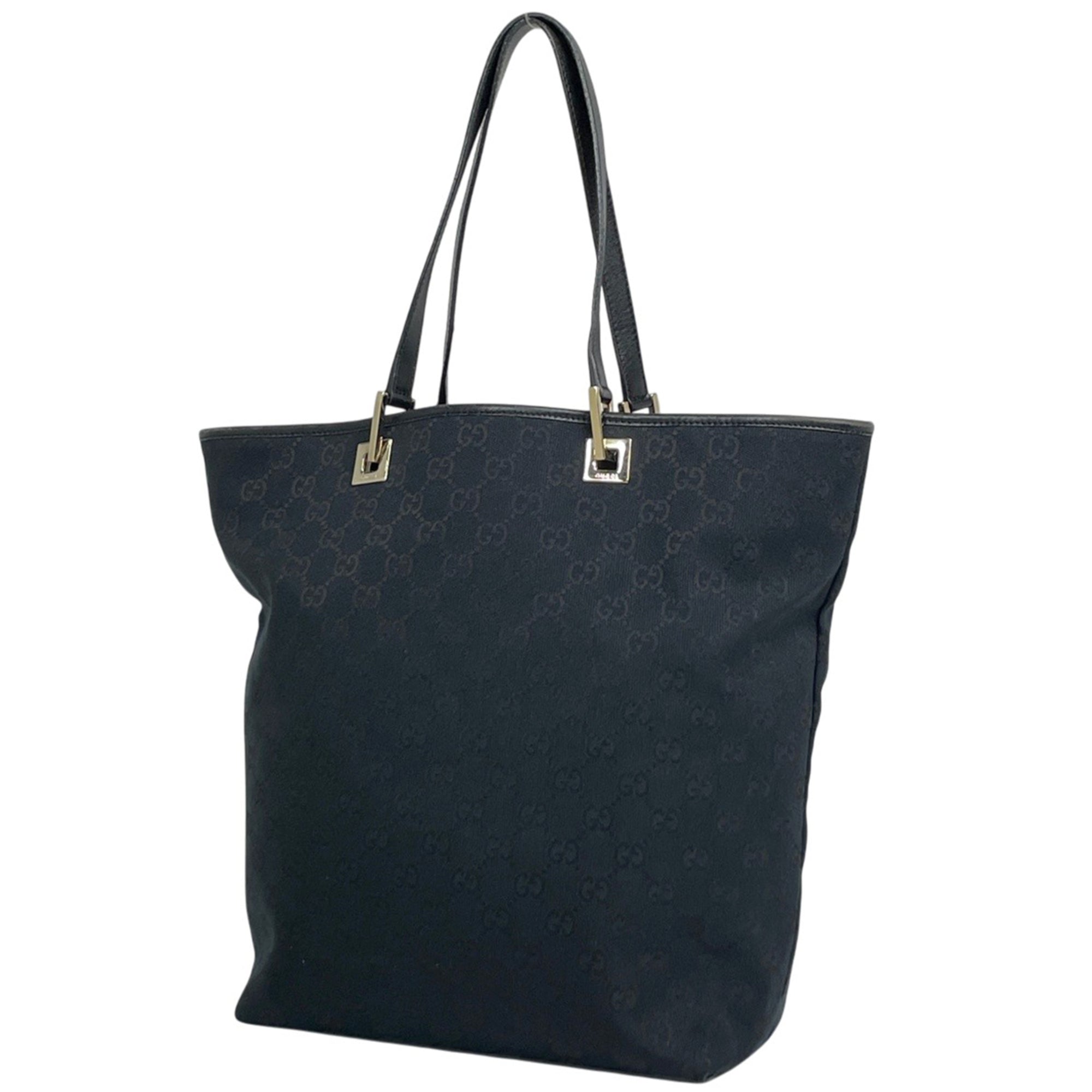 Gucci Black Gg Canvas Tote Bag (Pre-Owned)