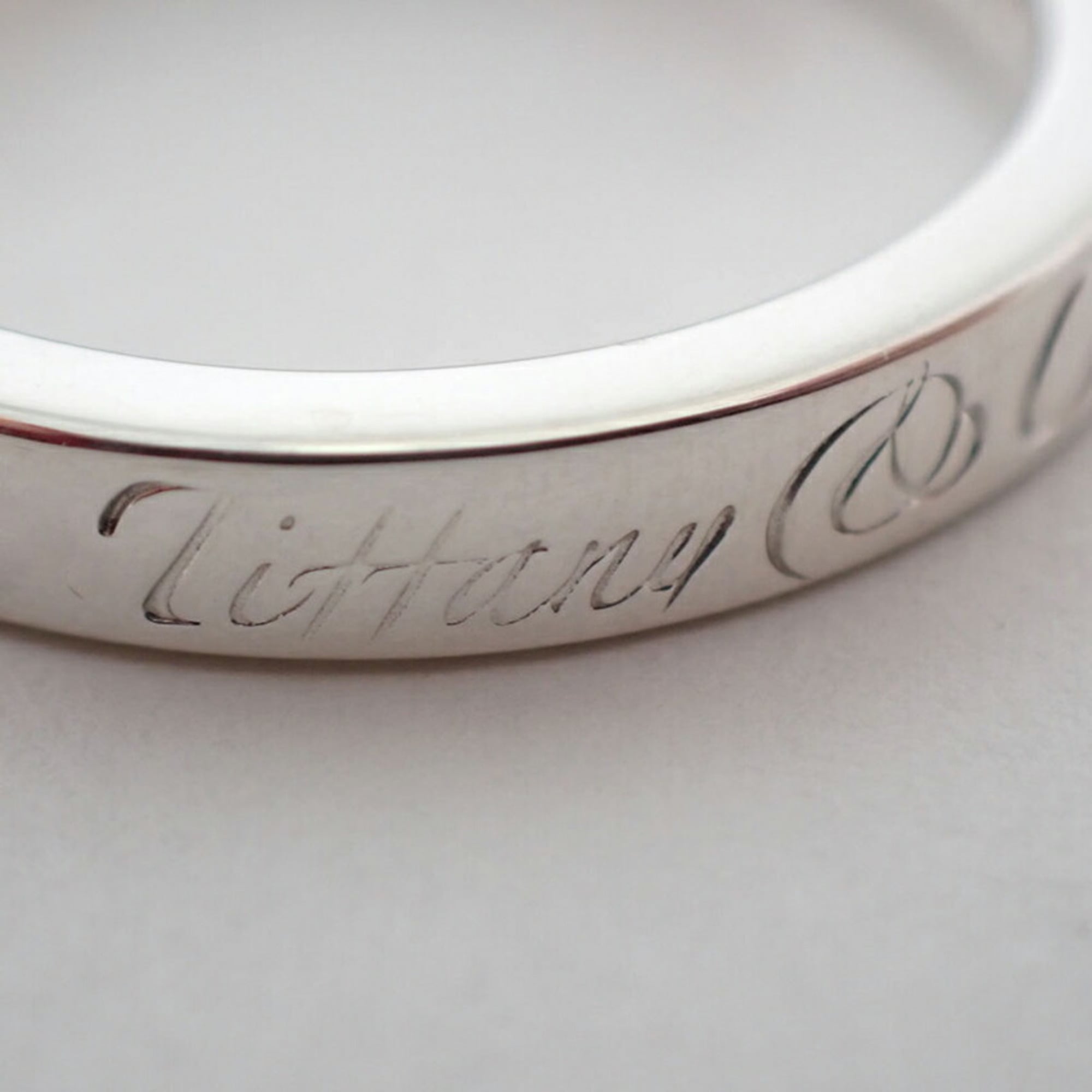 Tiffany Sterling Silver 925 Band Ring (Pre-Owned)