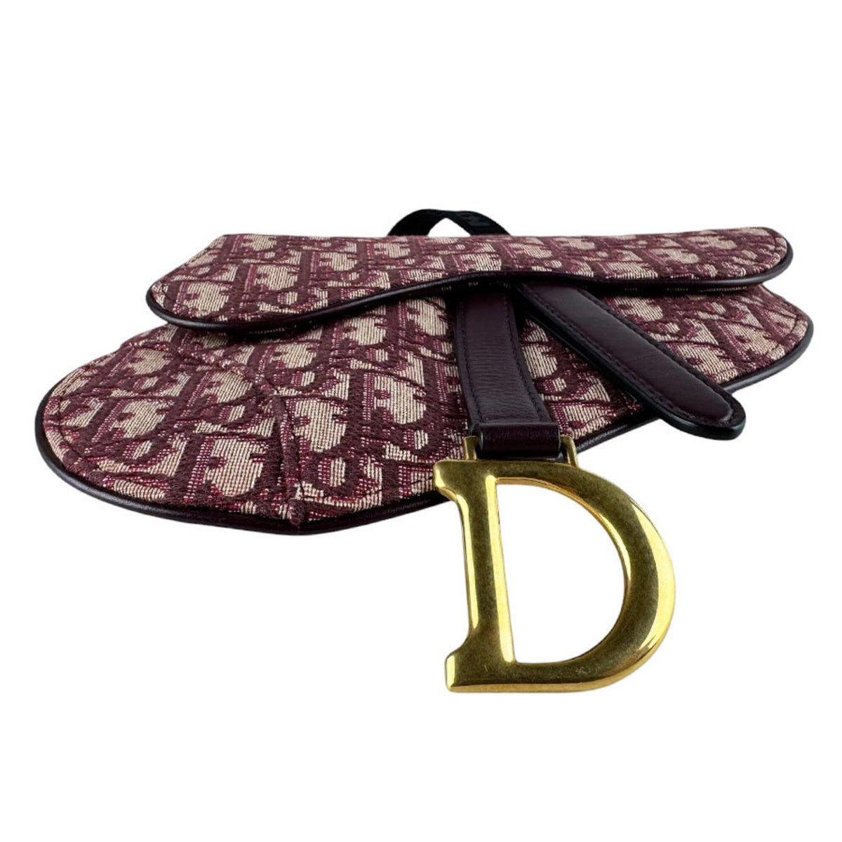 Christian Dior Bordeaux Canvas Fanny Pack Sling Bag (Pre-Owned)