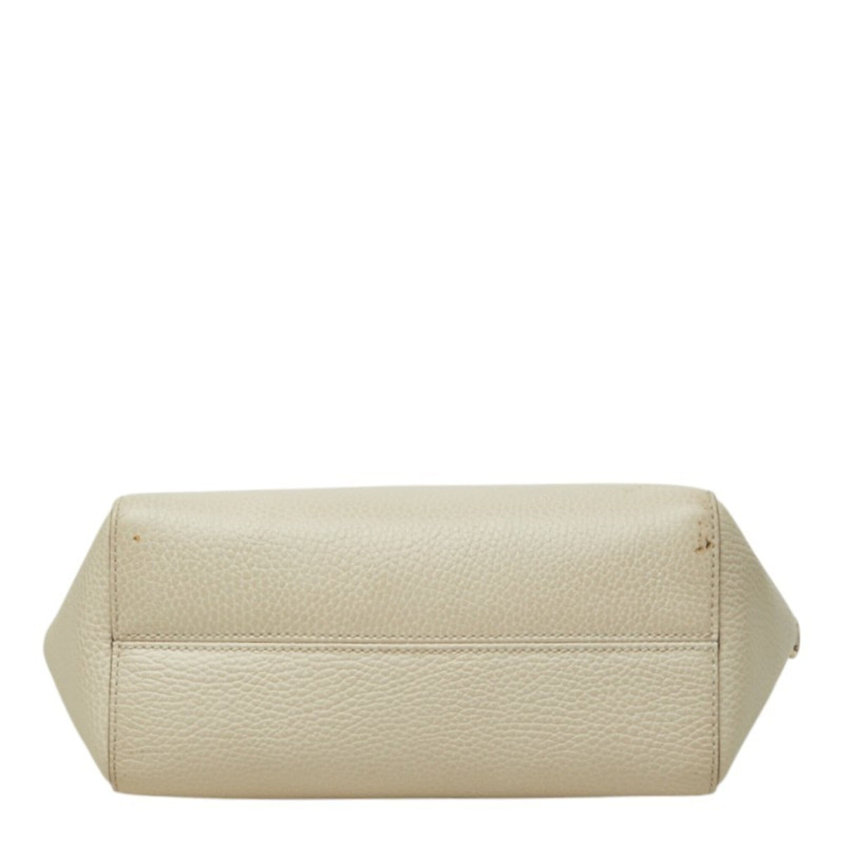 Gucci Ivory Leather Handbag Shoulder Bag (Pre-Owned)