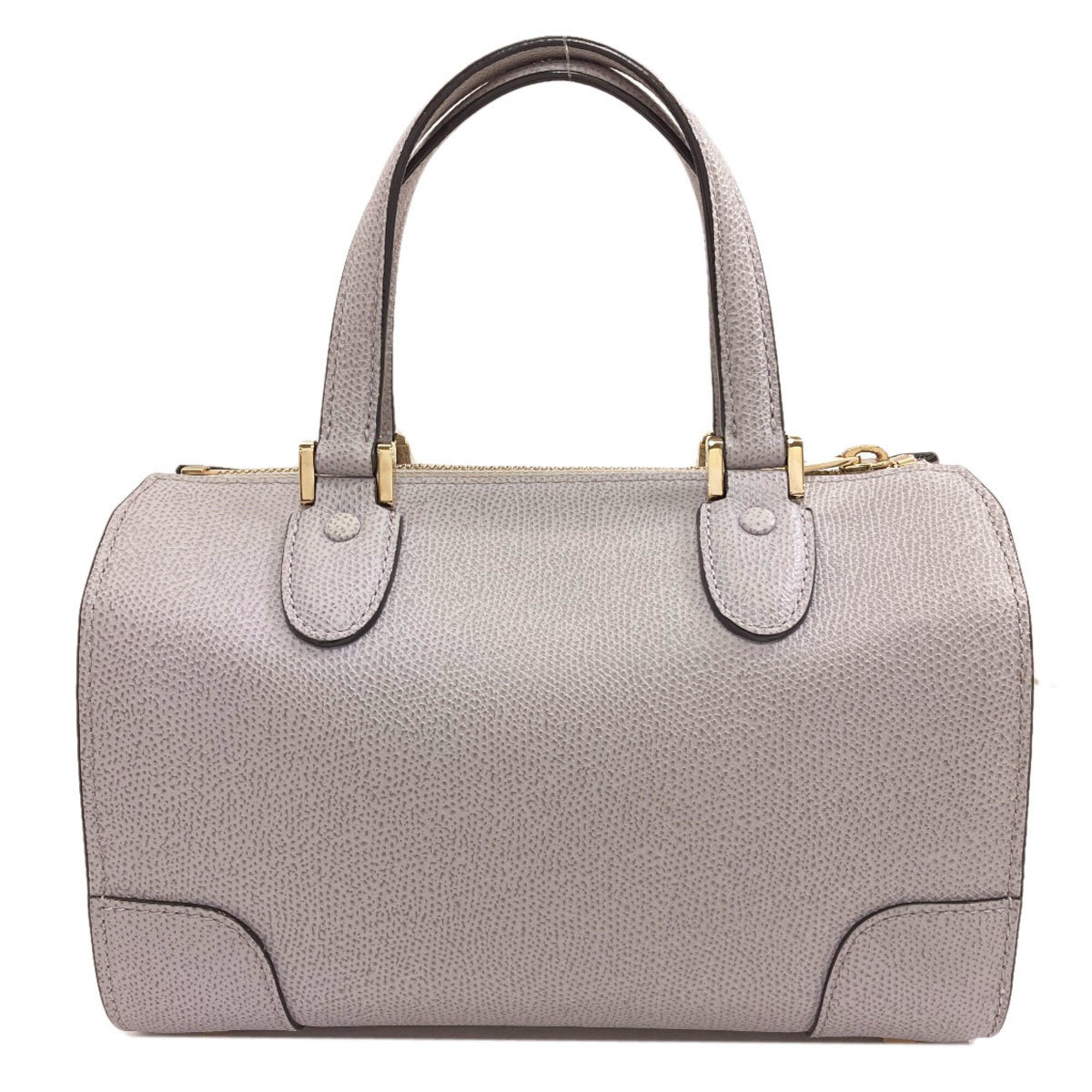 Valextra Light Gray Leather Handbag (Pre-Owned)