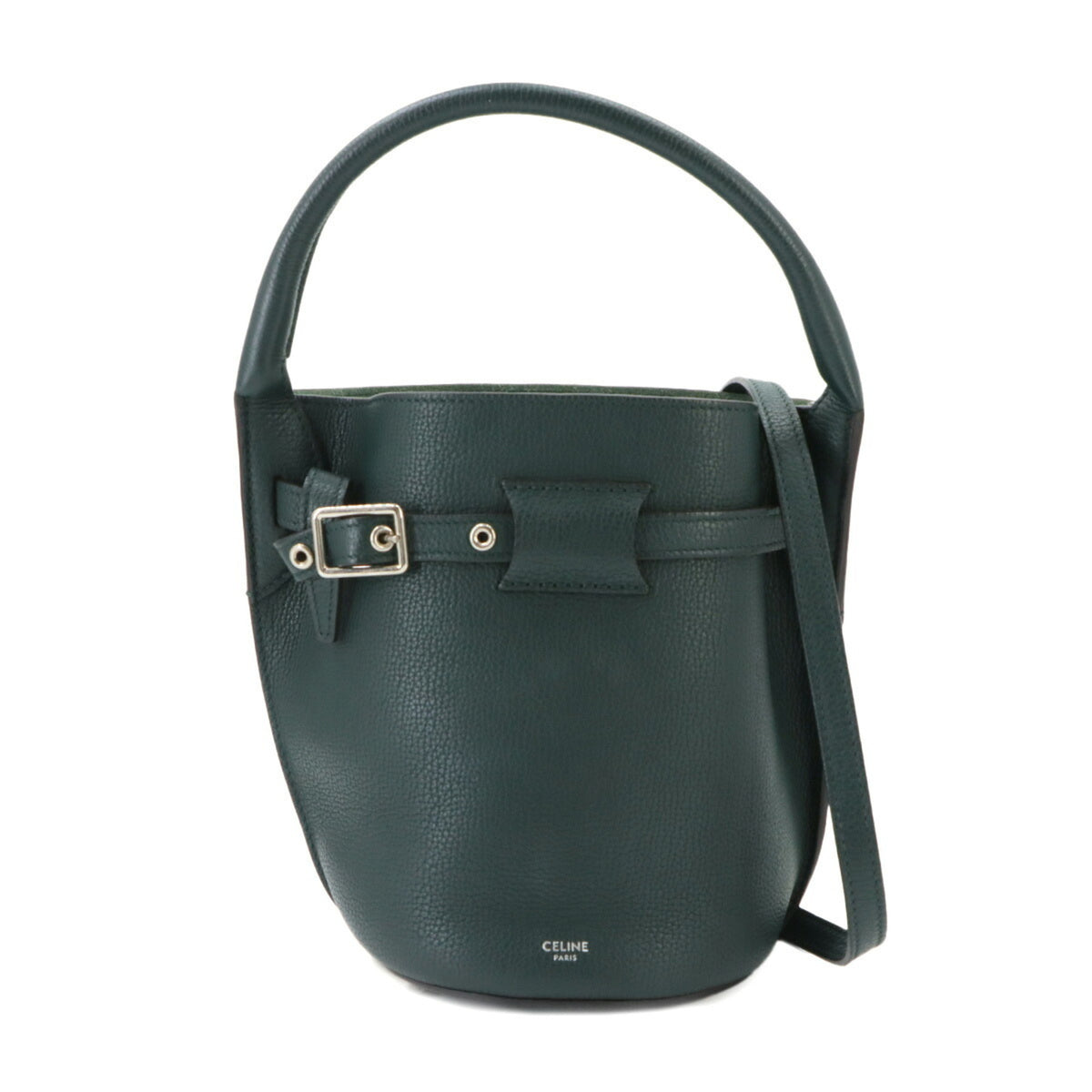 Celine Green Leather Handbag (Pre-Owned)